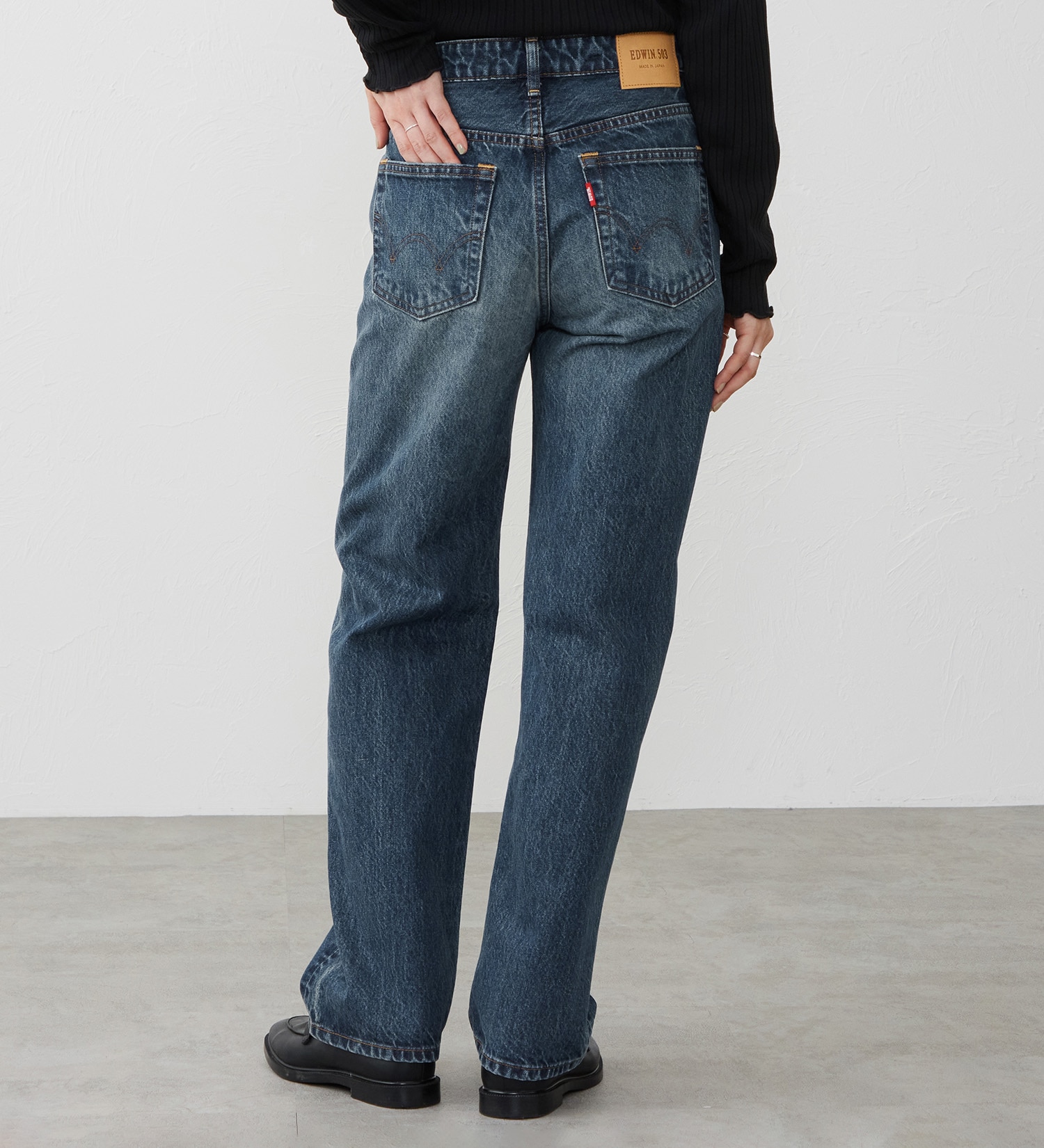 EDWIN(エドウイン)の【試着対象】503 ストレート デニムパンツ ジーンズ|パンツ/デニム / ジーンズパンツ/レディース|濃色ブルー