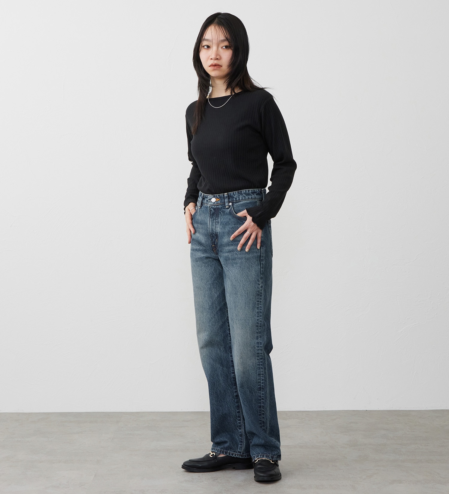 EDWIN(エドウイン)の【試着対象】503 ストレート デニムパンツ ジーンズ|パンツ/デニム / ジーンズパンツ/レディース|濃色ブルー