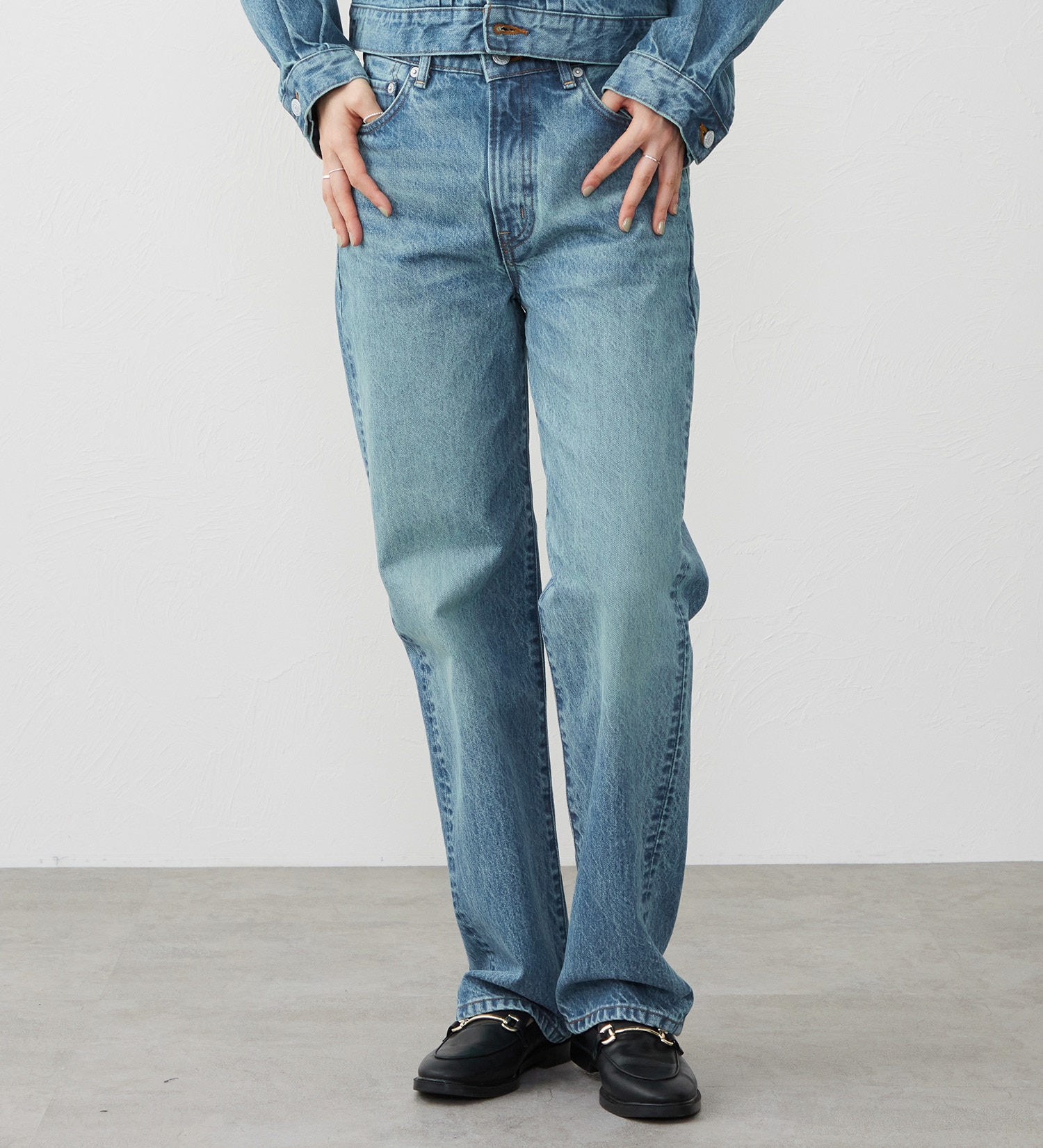 EDWIN(エドウイン)の【試着対象】503 ストレート デニムパンツ ジーンズ|パンツ/デニム / ジーンズパンツ/レディース|淡色ブルー