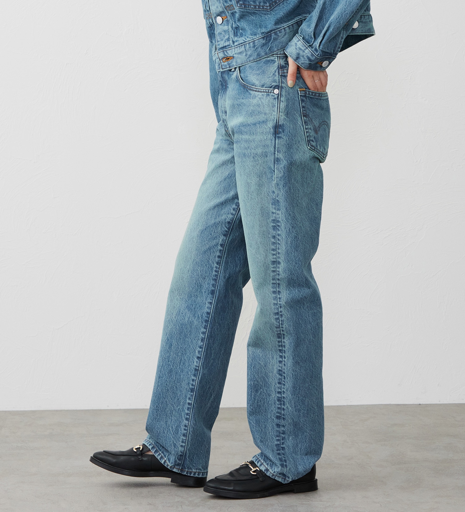 EDWIN(エドウイン)の【試着対象】503 ストレート デニムパンツ ジーンズ|パンツ/デニム / ジーンズパンツ/レディース|淡色ブルー