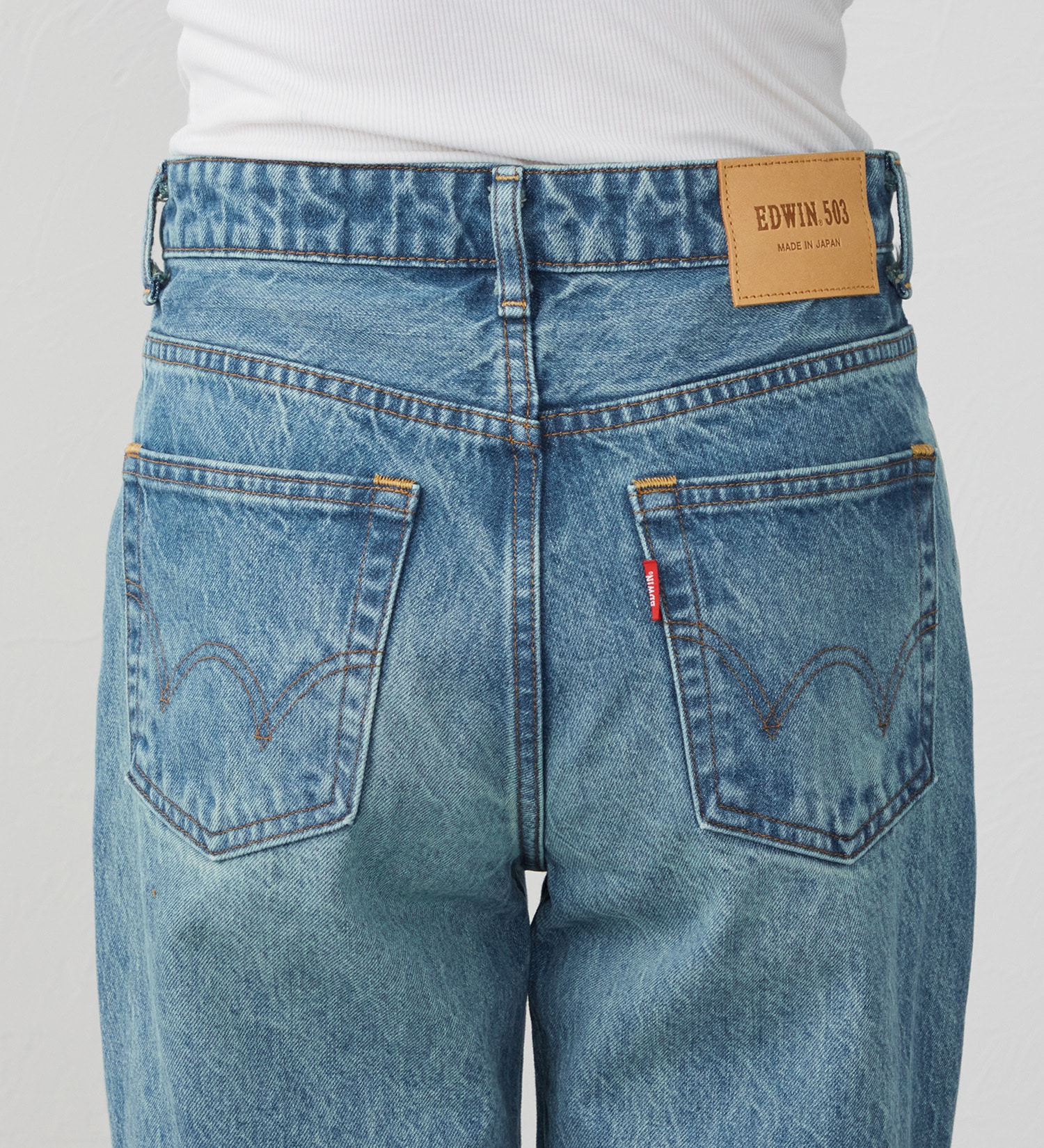 EDWIN(エドウイン)の【試着対象】503 ストレート デニムパンツ ジーンズ|パンツ/デニム / ジーンズパンツ/レディース|淡色ブルー