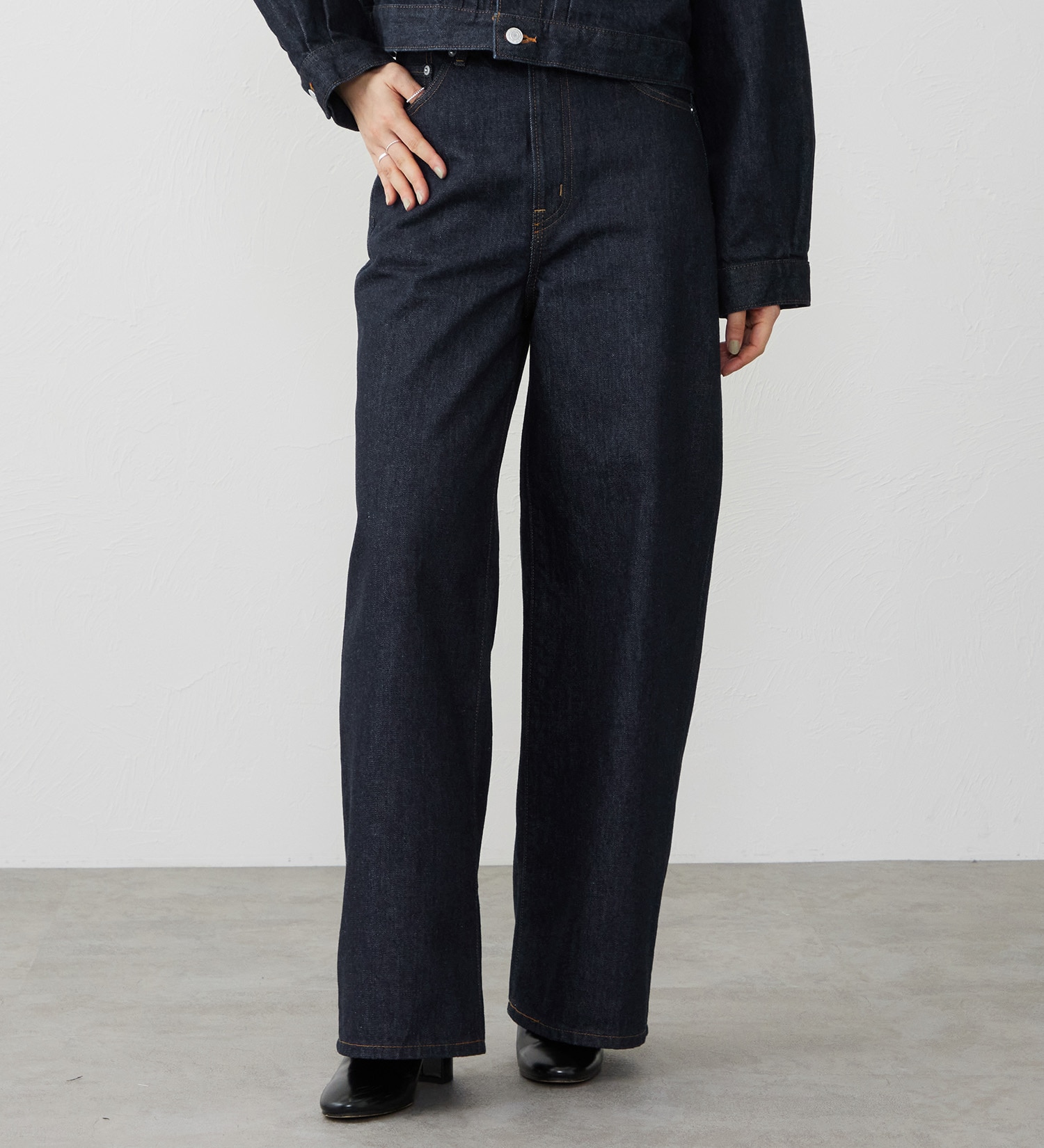 EDWIN(エドウイン)の【試着対象】503 ワイド デニムパンツ ジーンズ|パンツ/デニム / ジーンズパンツ/レディース|インディゴブルー