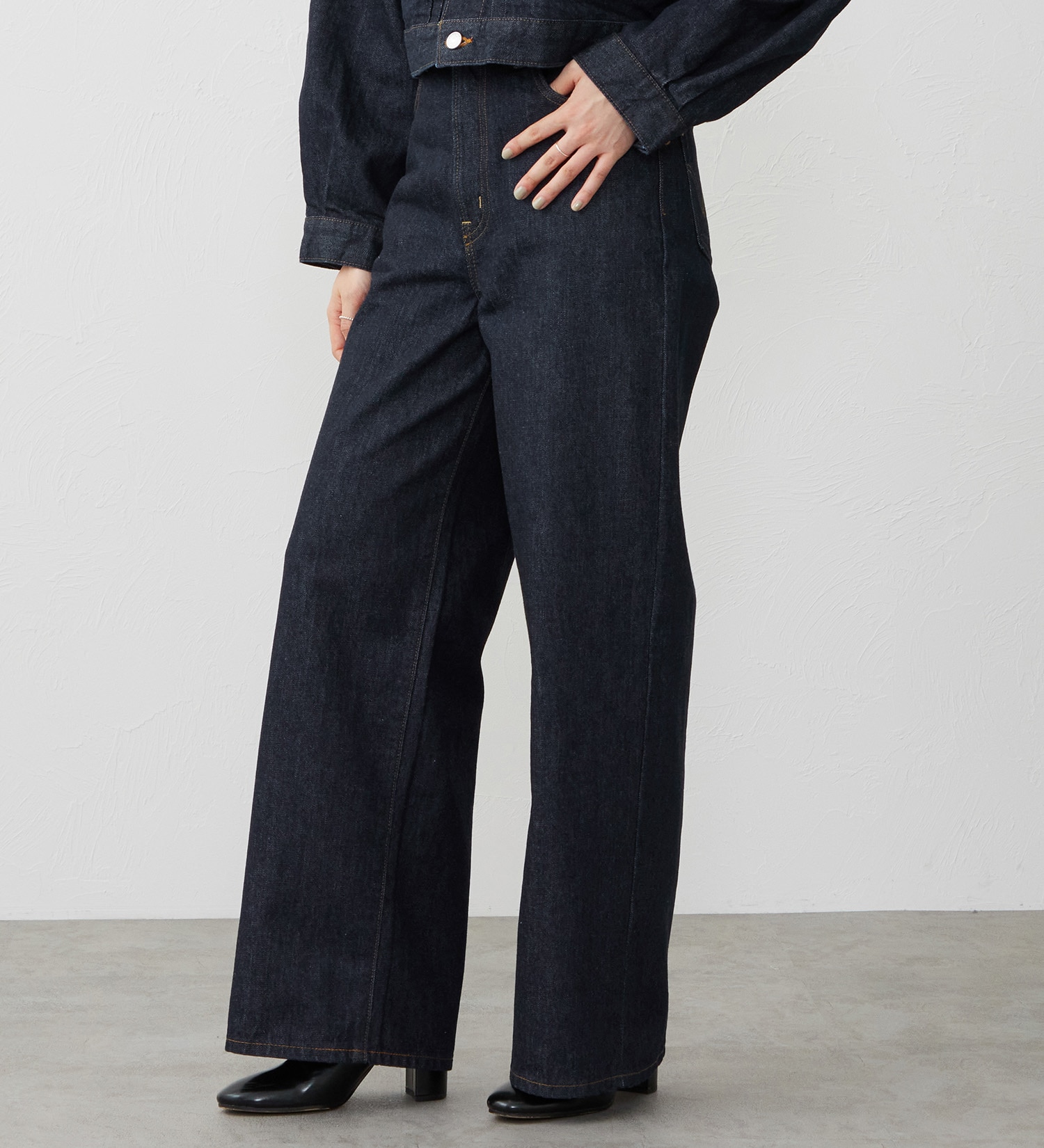 EDWIN(エドウイン)の【試着対象】503 ワイド デニムパンツ ジーンズ|パンツ/デニム / ジーンズパンツ/レディース|インディゴブルー