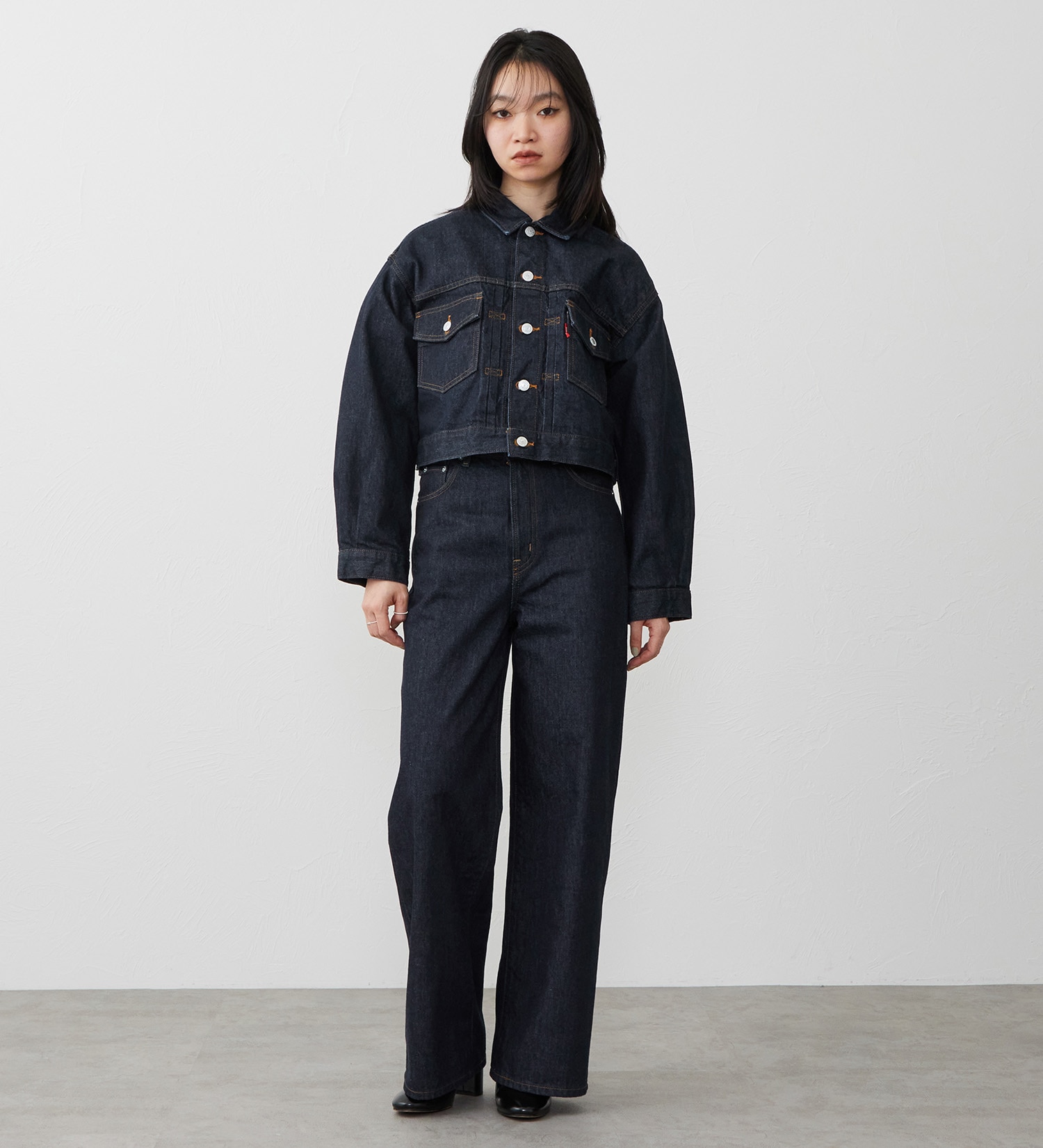 EDWIN(エドウイン)の【試着対象】503 ワイド デニムパンツ ジーンズ|パンツ/デニム / ジーンズパンツ/レディース|インディゴブルー