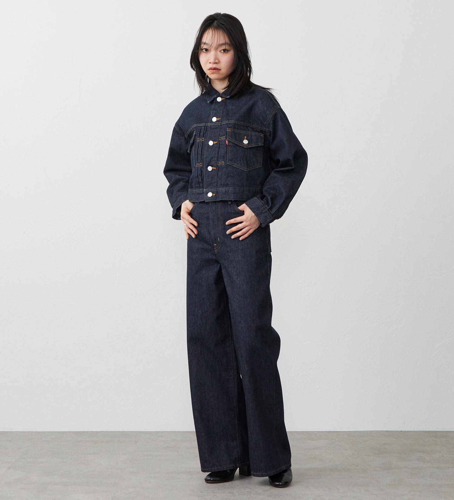 EDWIN(エドウイン)の【試着対象】503 ワイド デニムパンツ ジーンズ|パンツ/デニム / ジーンズパンツ/レディース|インディゴブルー