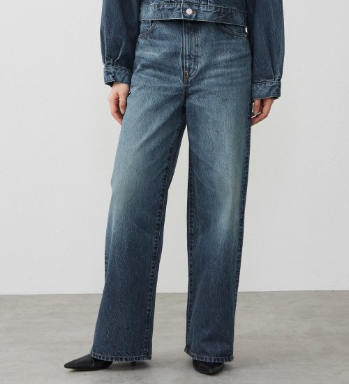 EDWIN(エドウイン)の【試着対象】503 ワイド デニムパンツ ジーンズ|パンツ/デニム/レディース|濃色ブルー