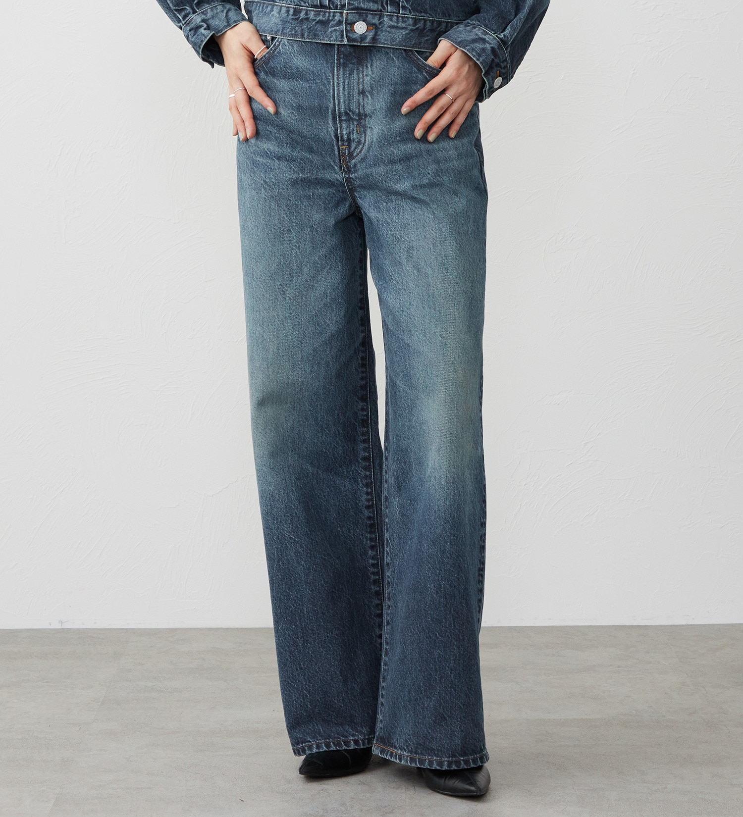 EDWIN(エドウイン)の【試着対象】503 ワイド デニムパンツ ジーンズ|パンツ/デニム / ジーンズパンツ/レディース|濃色ブルー
