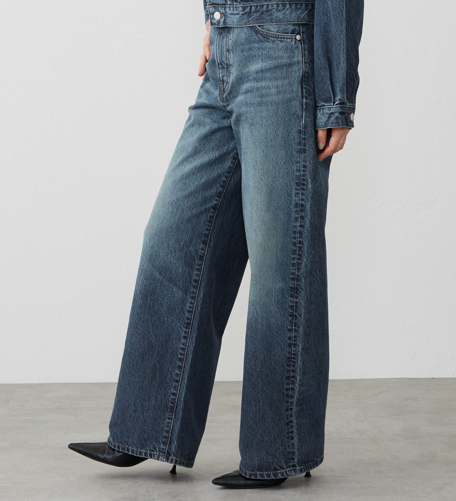 EDWIN(エドウイン)の【試着対象】503 ワイド デニムパンツ ジーンズ|パンツ/デニム / ジーンズパンツ/レディース|濃色ブルー