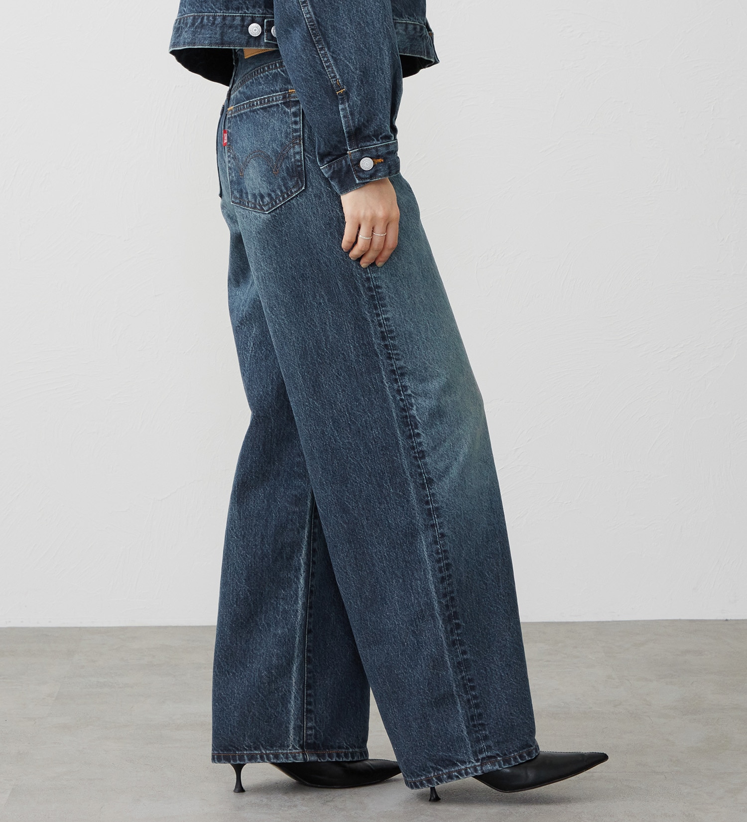 EDWIN(エドウイン)の【試着対象】503 ワイド デニムパンツ ジーンズ|パンツ/デニム / ジーンズパンツ/レディース|濃色ブルー