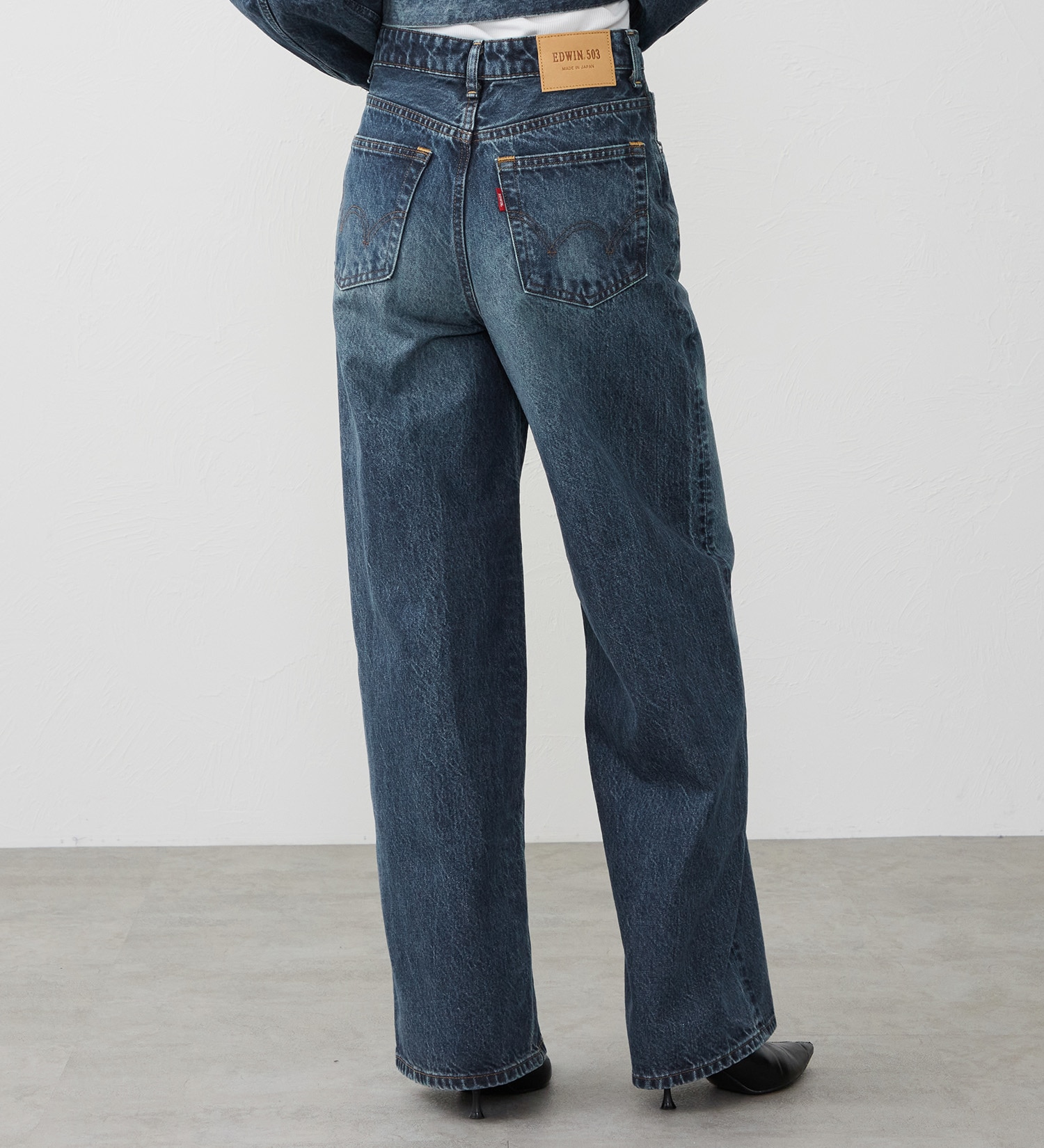 EDWIN(エドウイン)の【試着対象】503 ワイド デニムパンツ ジーンズ|パンツ/デニム / ジーンズパンツ/レディース|濃色ブルー