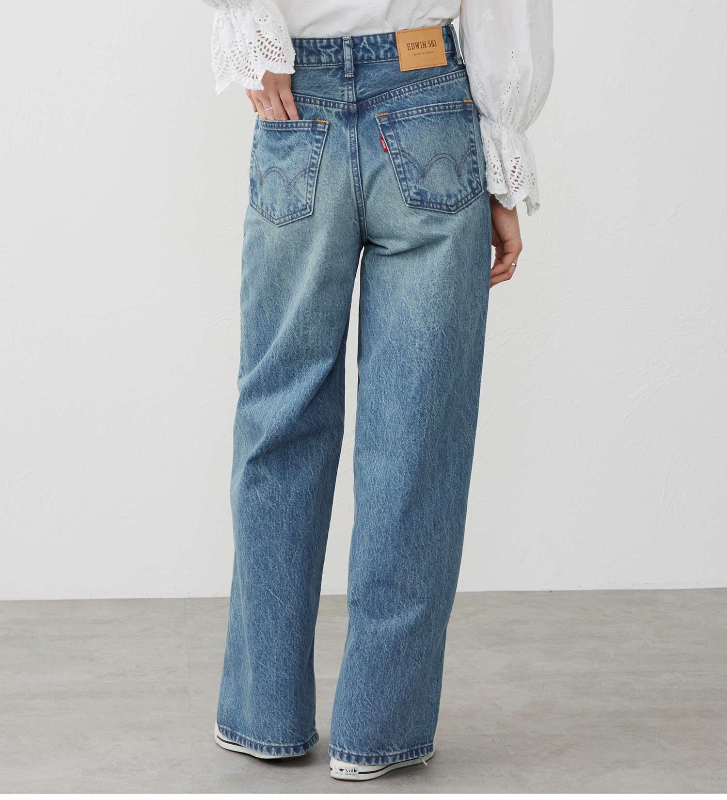 EDWIN(エドウイン)の【試着対象】503 ワイド デニムパンツ ジーンズ|パンツ/デニム / ジーンズパンツ/レディース|淡色ブルー