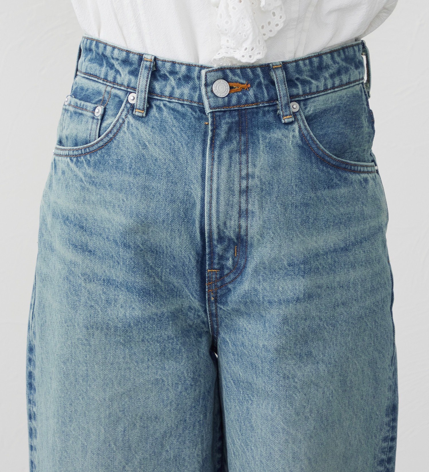 EDWIN(エドウイン)の【試着対象】503 ワイド デニムパンツ ジーンズ|パンツ/デニム / ジーンズパンツ/レディース|淡色ブルー