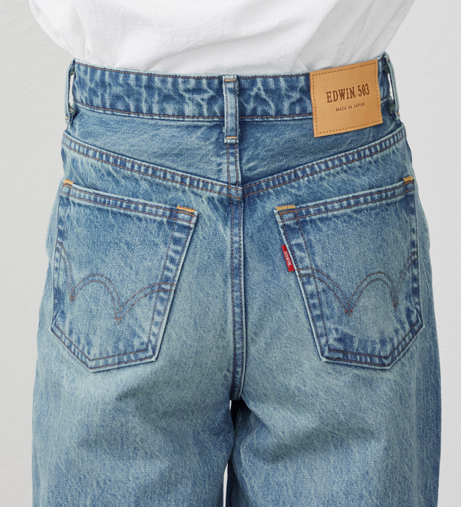 EDWIN(エドウイン)の【試着対象】503 ワイド デニムパンツ ジーンズ|パンツ/デニム / ジーンズパンツ/レディース|淡色ブルー