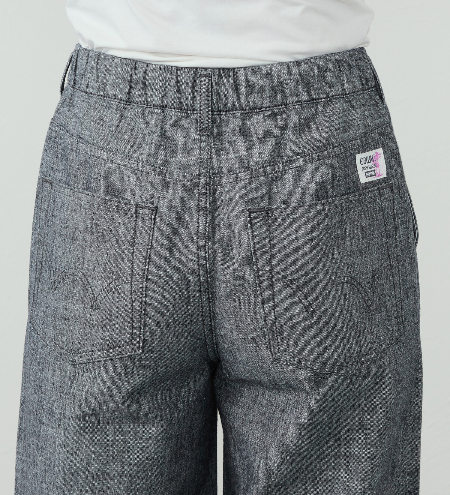 EDWIN(エドウイン)のEDWIN LADIES【大きいサイズ】デニム イージーワイドパンツ|パンツ/デニム / ジーンズパンツ/レディース|インディゴブルー