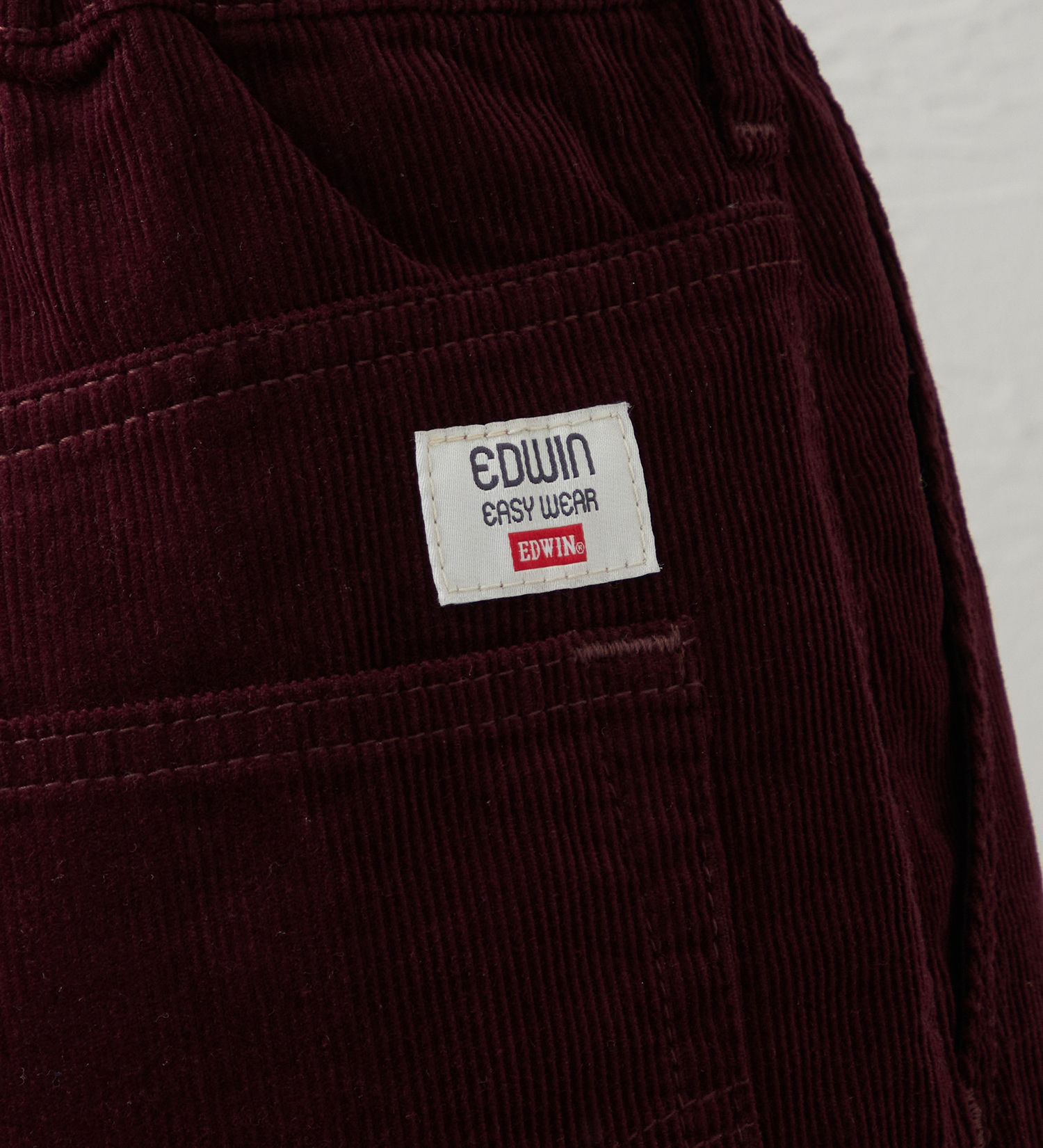 EDWIN(エドウイン)のEDWIN LADIES ノンストレッチ コーデュロイ イージーサーカスワイドパンツ|パンツ/パンツ/レディース|バーガンディー