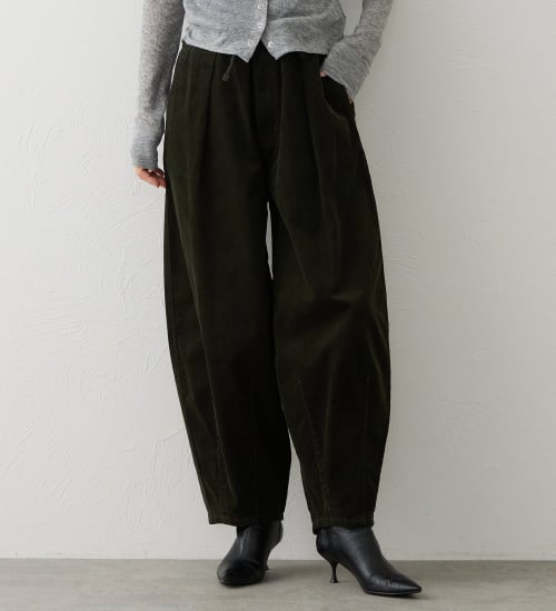 EDWIN(エドウイン)のEDWIN LADIES ノンストレッチ コーデュロイ イージーサーカスワイドパンツ|パンツ/パンツ/レディース|オリーブ