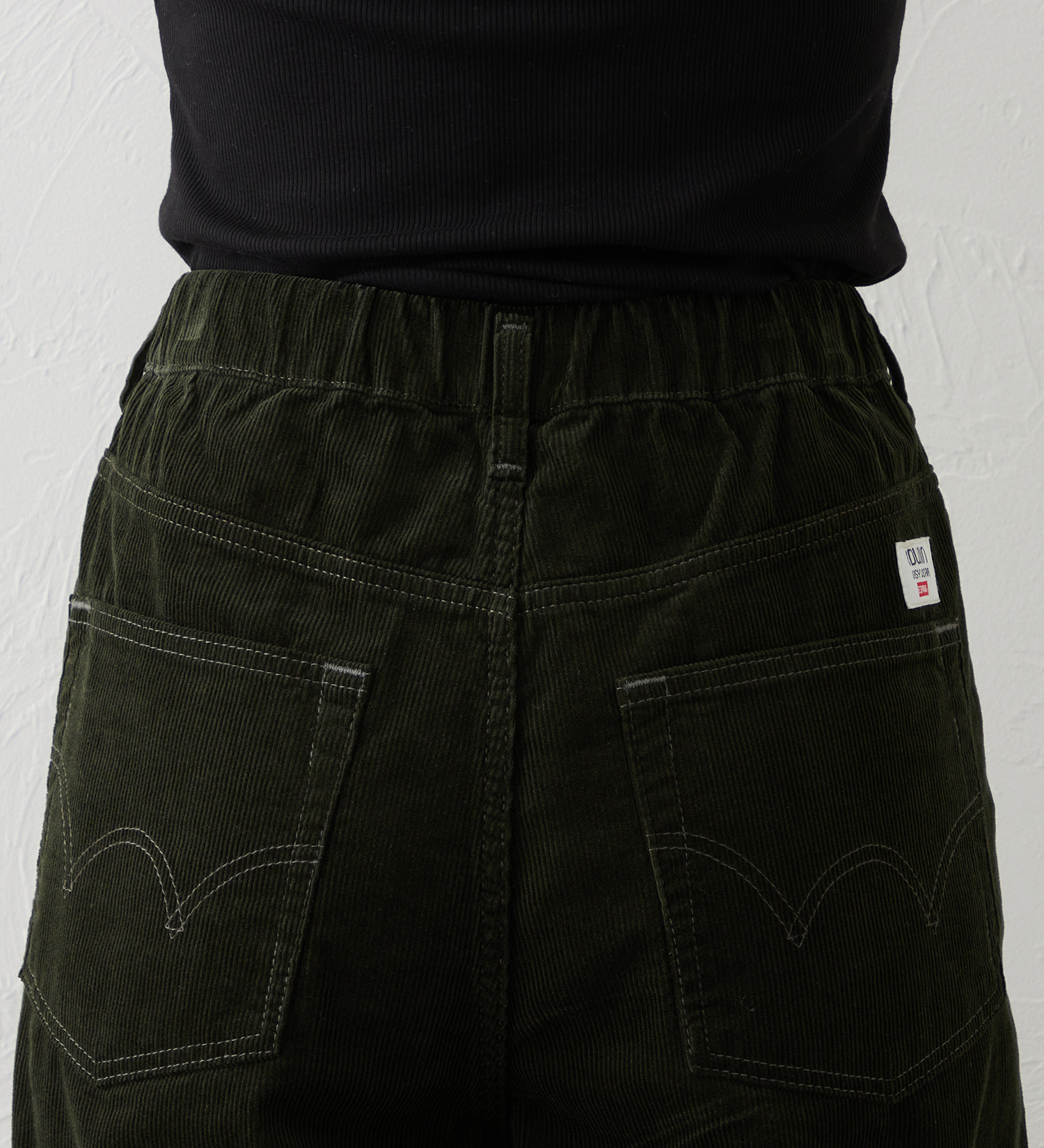 EDWIN(エドウイン)のEDWIN LADIES ノンストレッチ コーデュロイ イージーサーカスワイドパンツ|パンツ/パンツ/レディース|オリーブ
