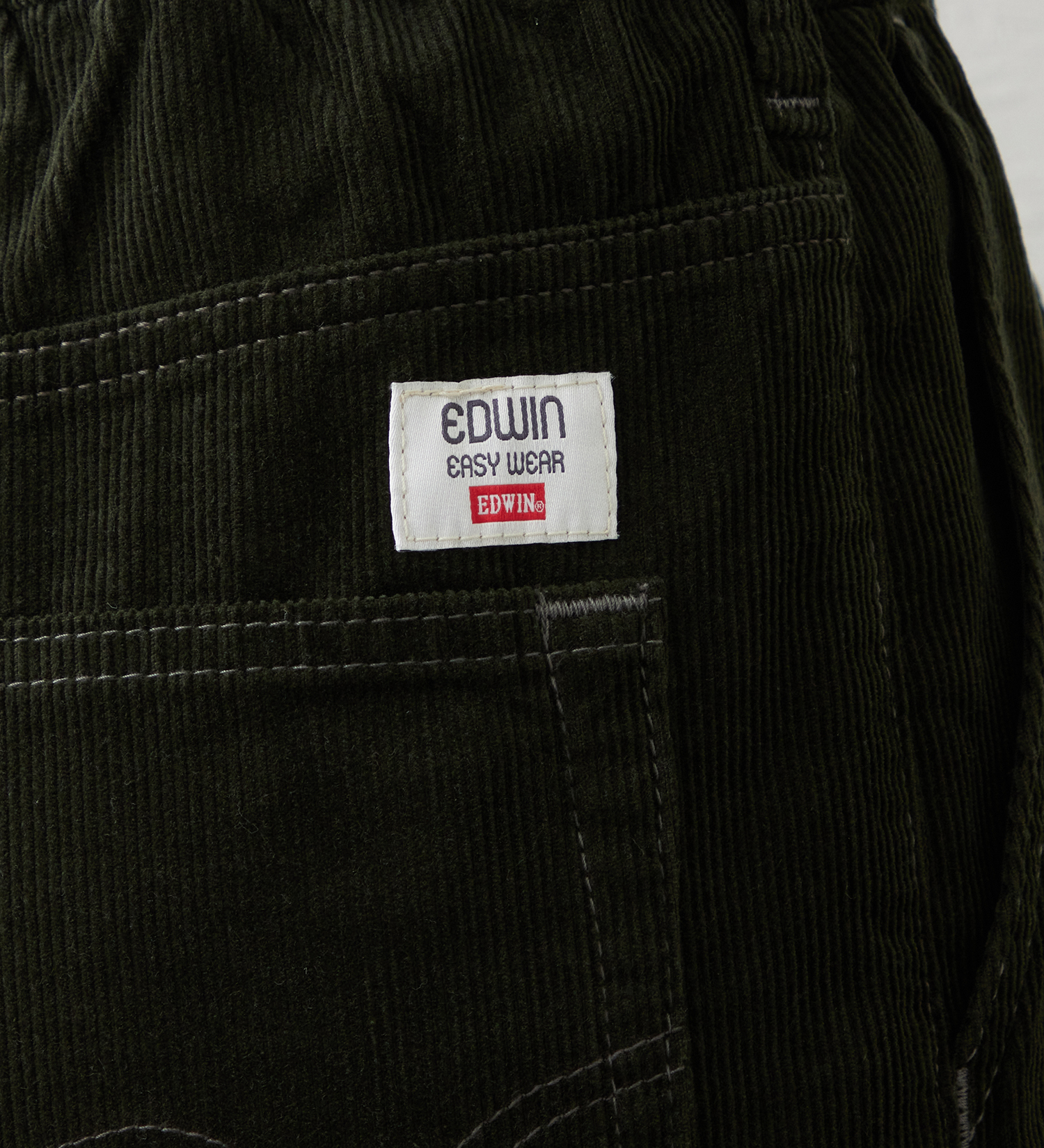 EDWIN(エドウイン)のEDWIN LADIES ノンストレッチ コーデュロイ イージーサーカスワイドパンツ|パンツ/パンツ/レディース|オリーブ