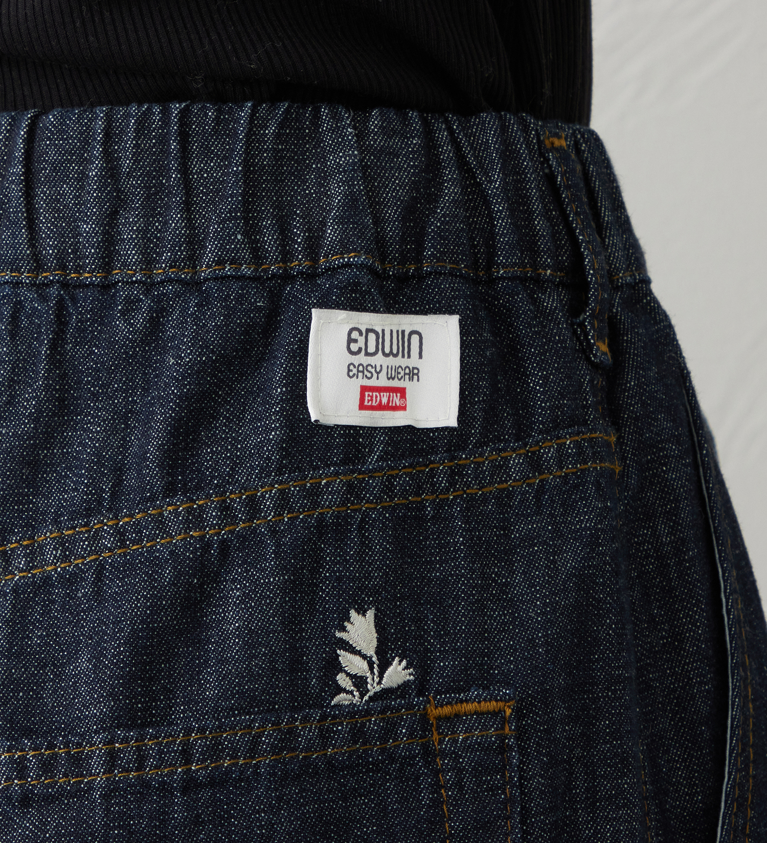 EDWIN(エドウイン)のEDWIN LADIES リネンブレンド イージーサーカスワイドデニムパンツ|パンツ/パンツ/レディース|ブルー系その他