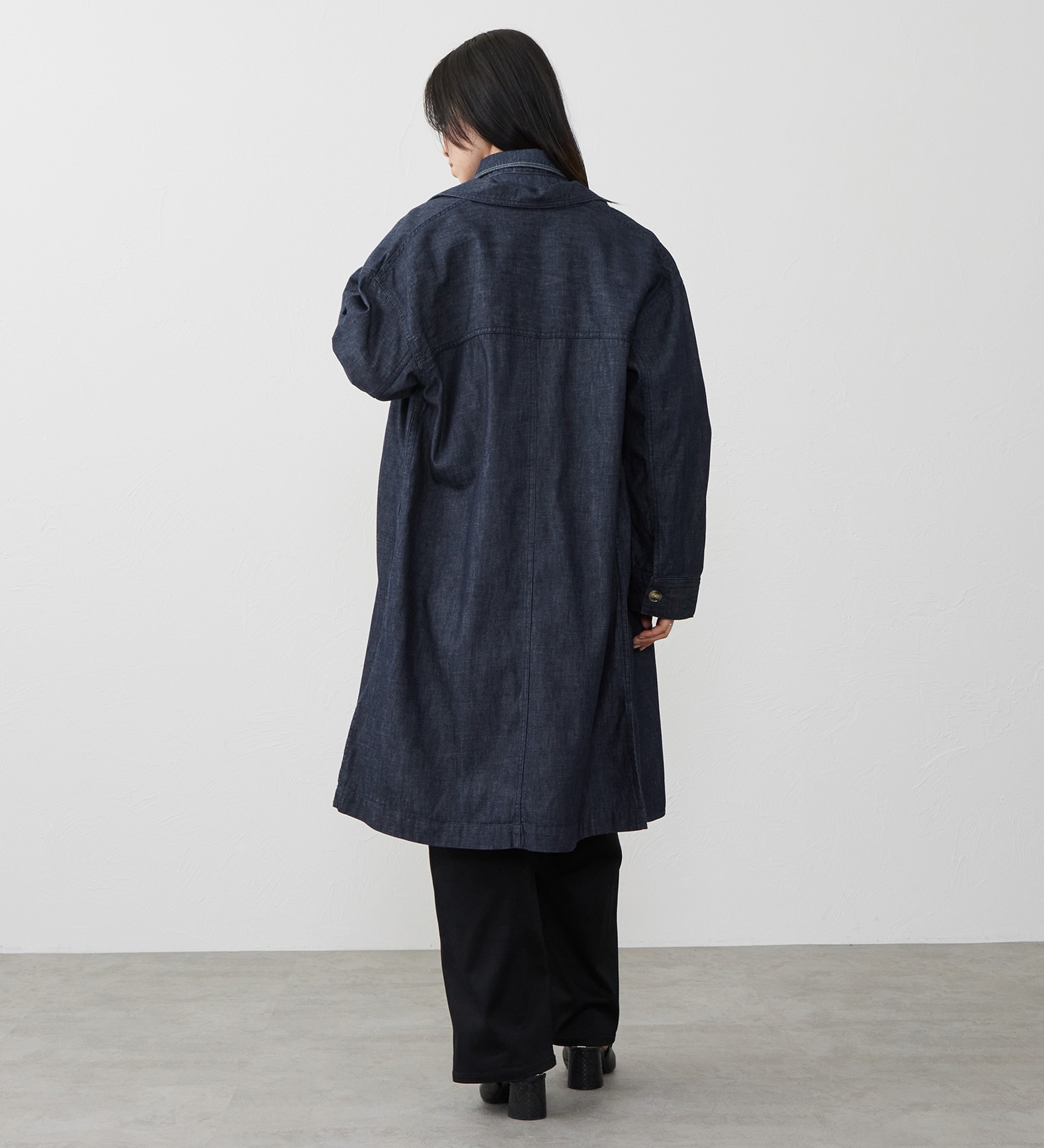 EDWIN(エドウイン)の【試着対象】デニムシャツコート|ジャケット/アウター/コート/レディース|インディゴブルー