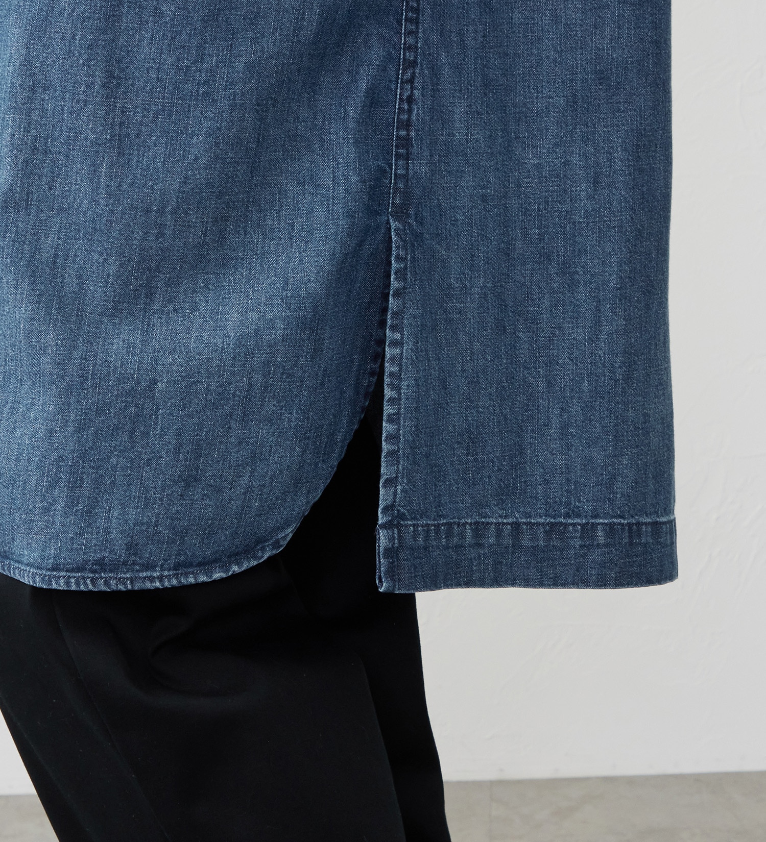 EDWIN(エドウイン)の【試着対象】デニムシャツコート|ジャケット/アウター/コート/レディース|中色ブルー