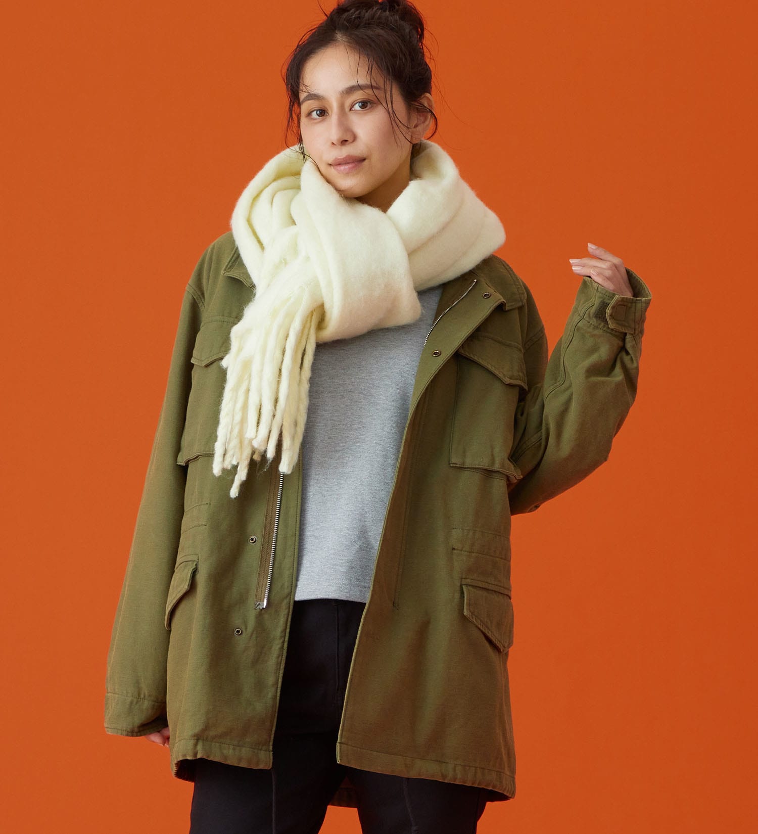 EDWIN(エドウイン)のEDWIN LADIES M-65 フィールドジャケット|ジャケット/アウター/ミリタリージャケット/レディース|グリーン