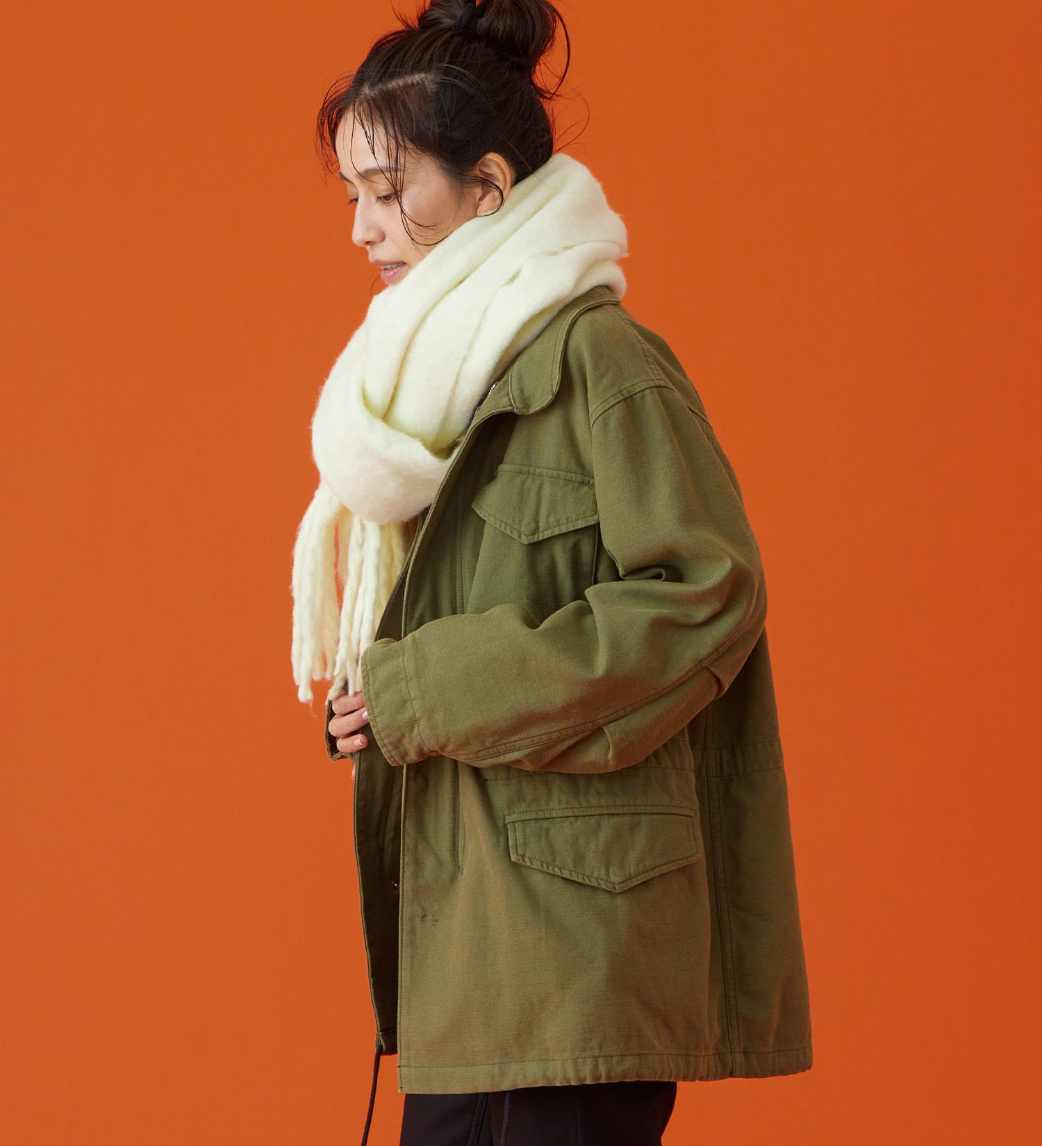 EDWIN(エドウイン)のEDWIN LADIES M-65 フィールドジャケット|ジャケット/アウター/ミリタリージャケット/レディース|グリーン