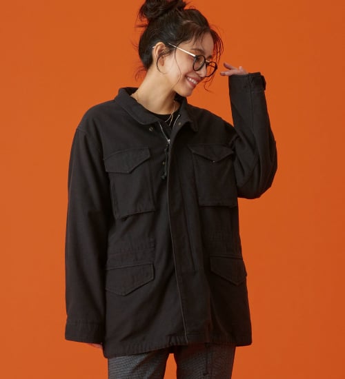 EDWIN(エドウイン)のEDWIN LADIES M-65 フィールドジャケット|ジャケット/アウター/ミリタリージャケット/レディース|ブラック