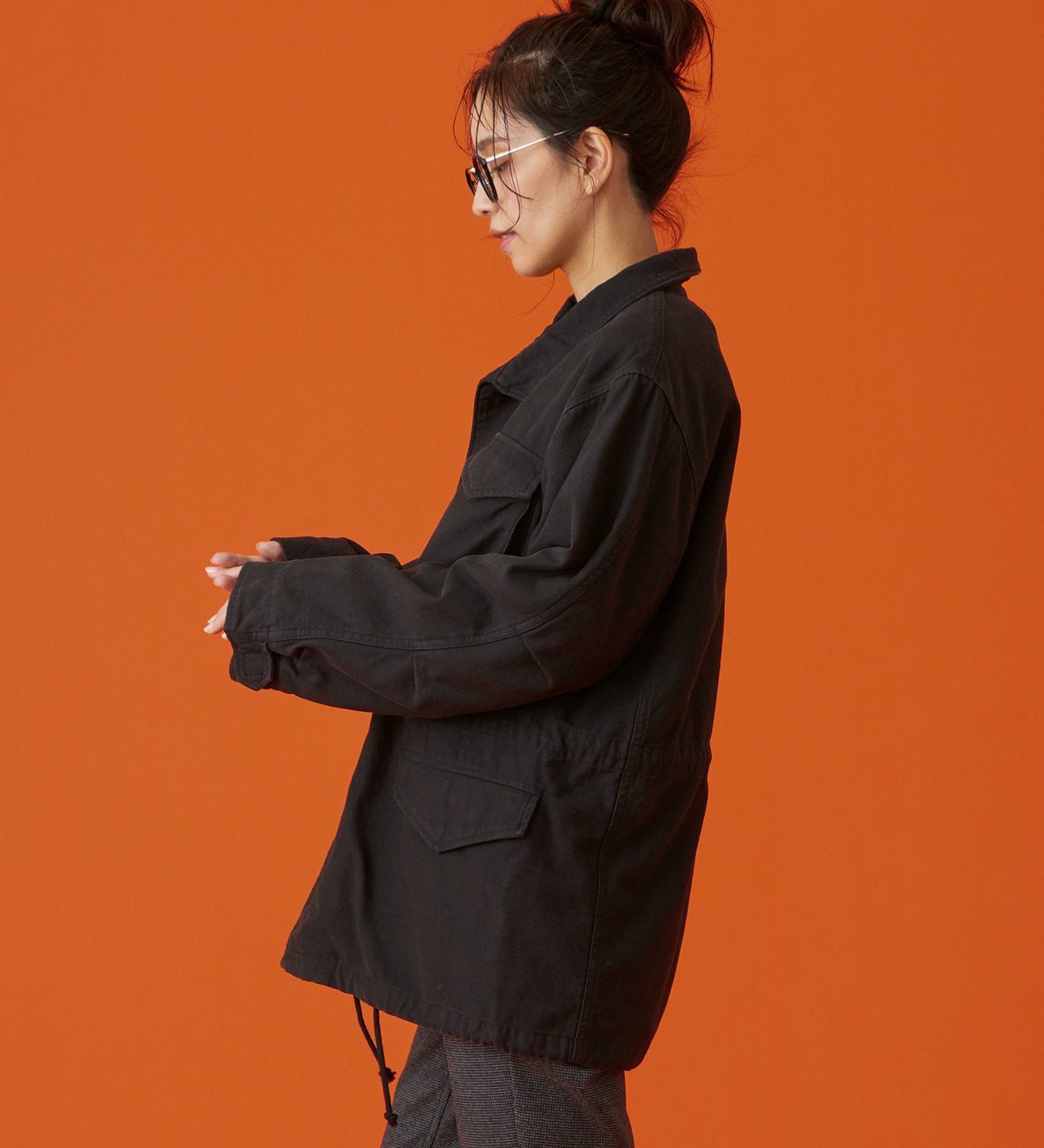 EDWIN(エドウイン)のEDWIN LADIES M-65 フィールドジャケット|ジャケット/アウター/ミリタリージャケット/レディース|ブラック