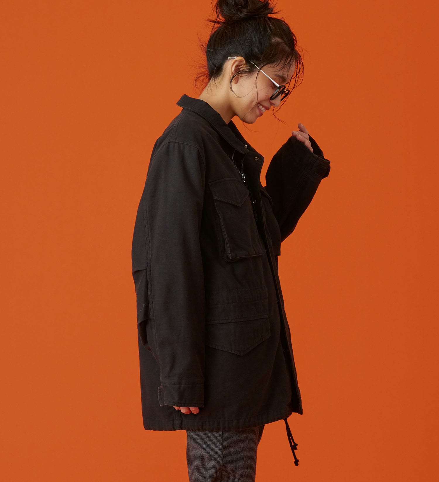 EDWIN(エドウイン)のEDWIN LADIES M-65 フィールドジャケット|ジャケット/アウター/ミリタリージャケット/レディース|ブラック