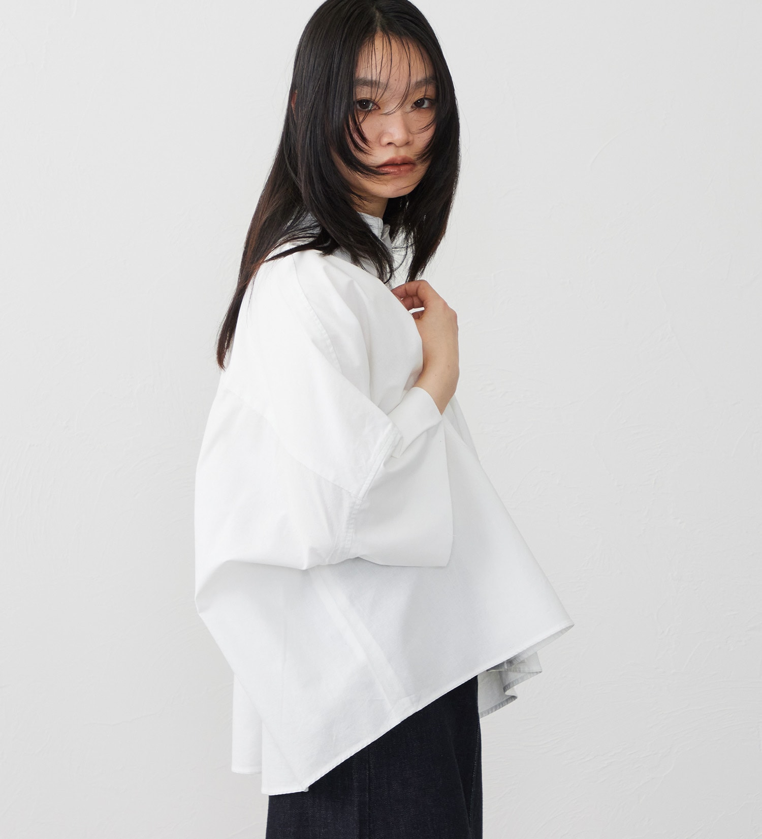 EDWIN(エドウイン)のEDWIN LADIES ルーズシルエット 半袖シャツ|トップス/シャツ/ブラウス/レディース|ホワイト