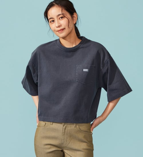 EDWIN(エドウイン)のEDWIN LADIES ロゴポケットTシャツ 半袖|トップス/Tシャツ/カットソー/レディース|ネイビー