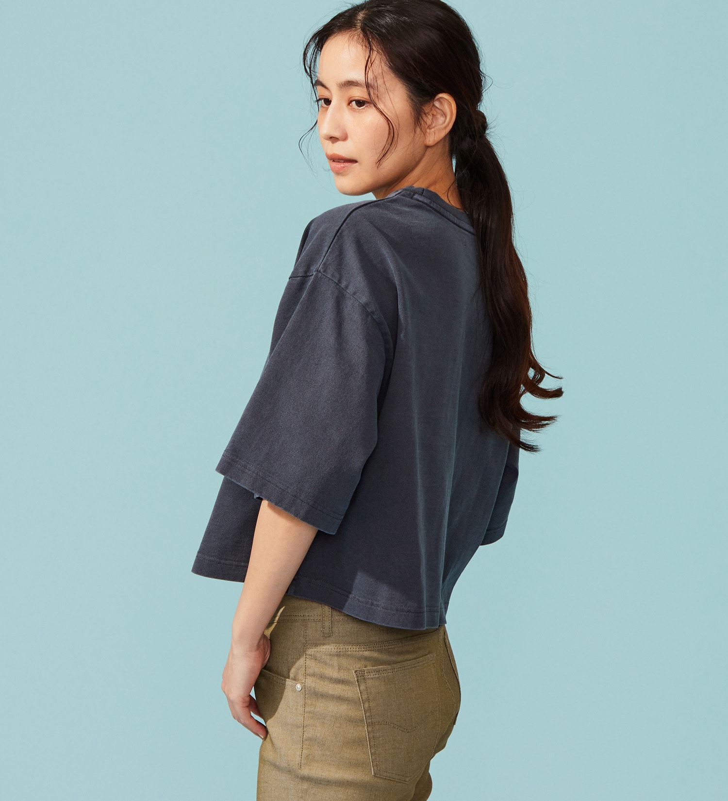 EDWIN(エドウイン)のEDWIN LADIES ロゴポケットTシャツ 半袖|トップス/Tシャツ/カットソー/レディース|ネイビー