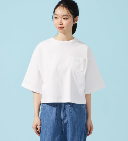 EDWIN(エドウイン)のEDWIN LADIES ロゴポケットTシャツ 半袖|トップス/Tシャツ/カットソー/レディース|ホワイト