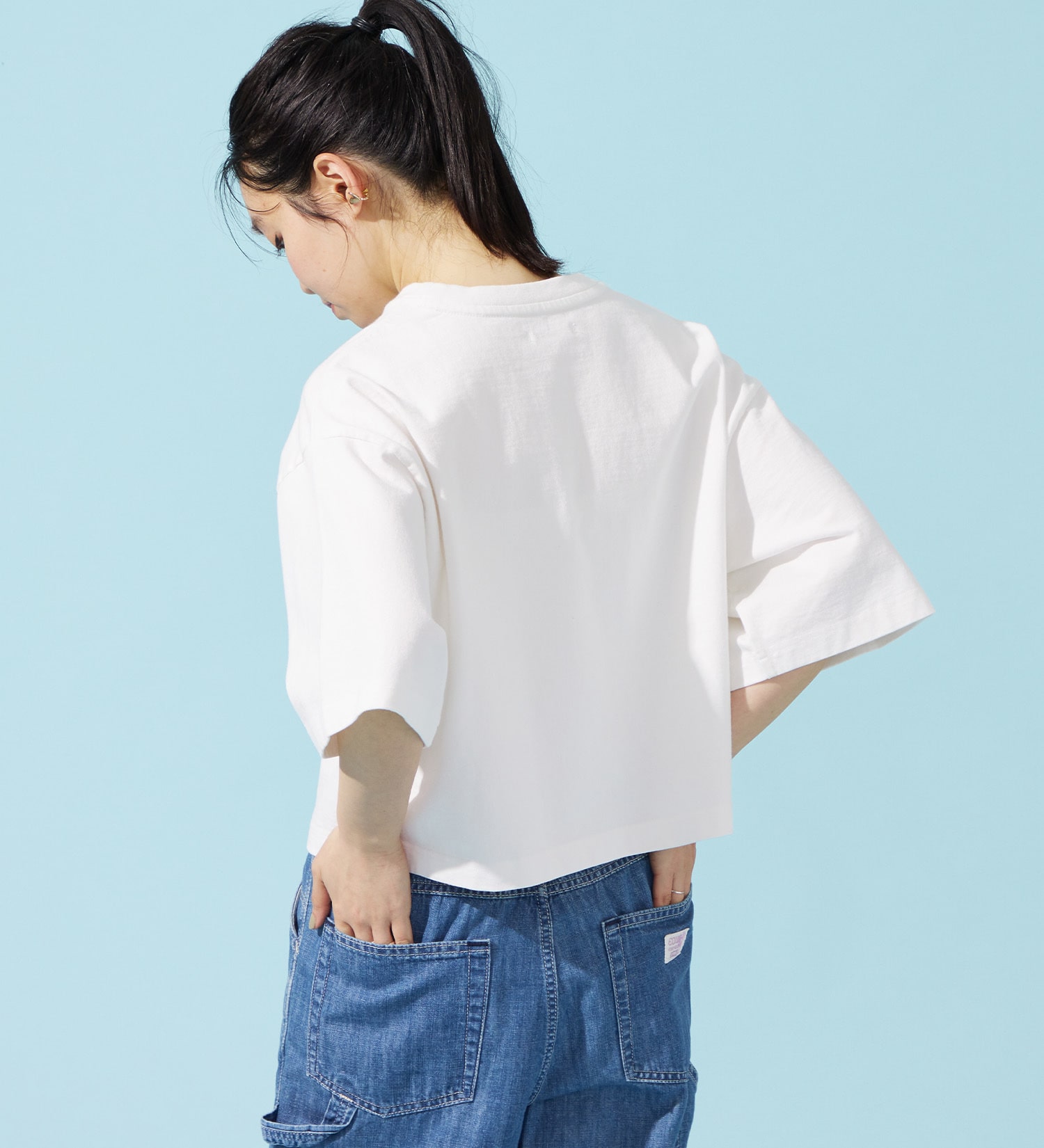 EDWIN(エドウイン)のEDWIN LADIES ロゴポケットTシャツ 半袖|トップス/Tシャツ/カットソー/レディース|ホワイト