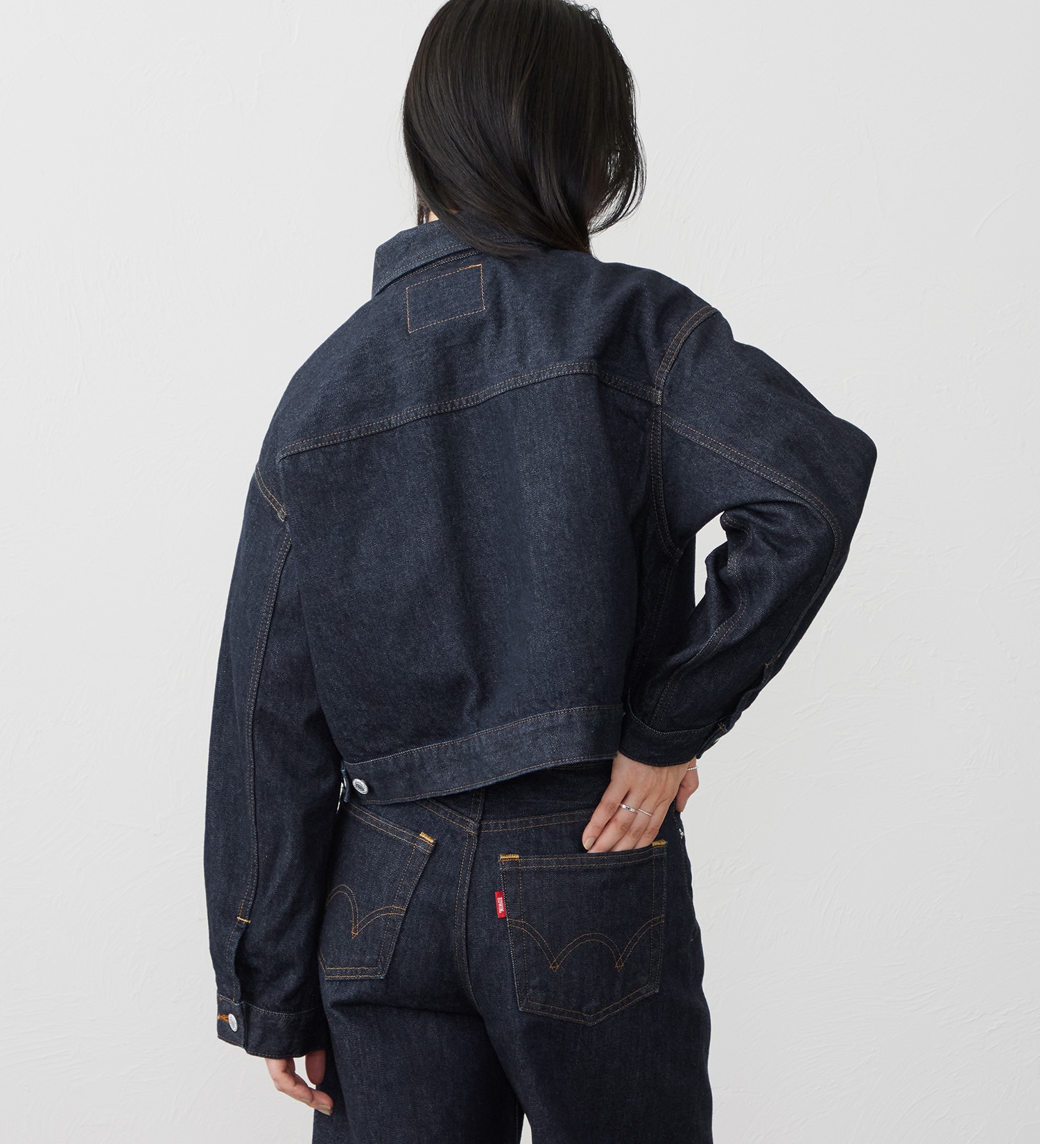 EDWIN(エドウイン)の【試着対象】503 ショートデニムジャケット Gジャン|ジャケット/アウター/デニムジャケット/レディース|インディゴブルー