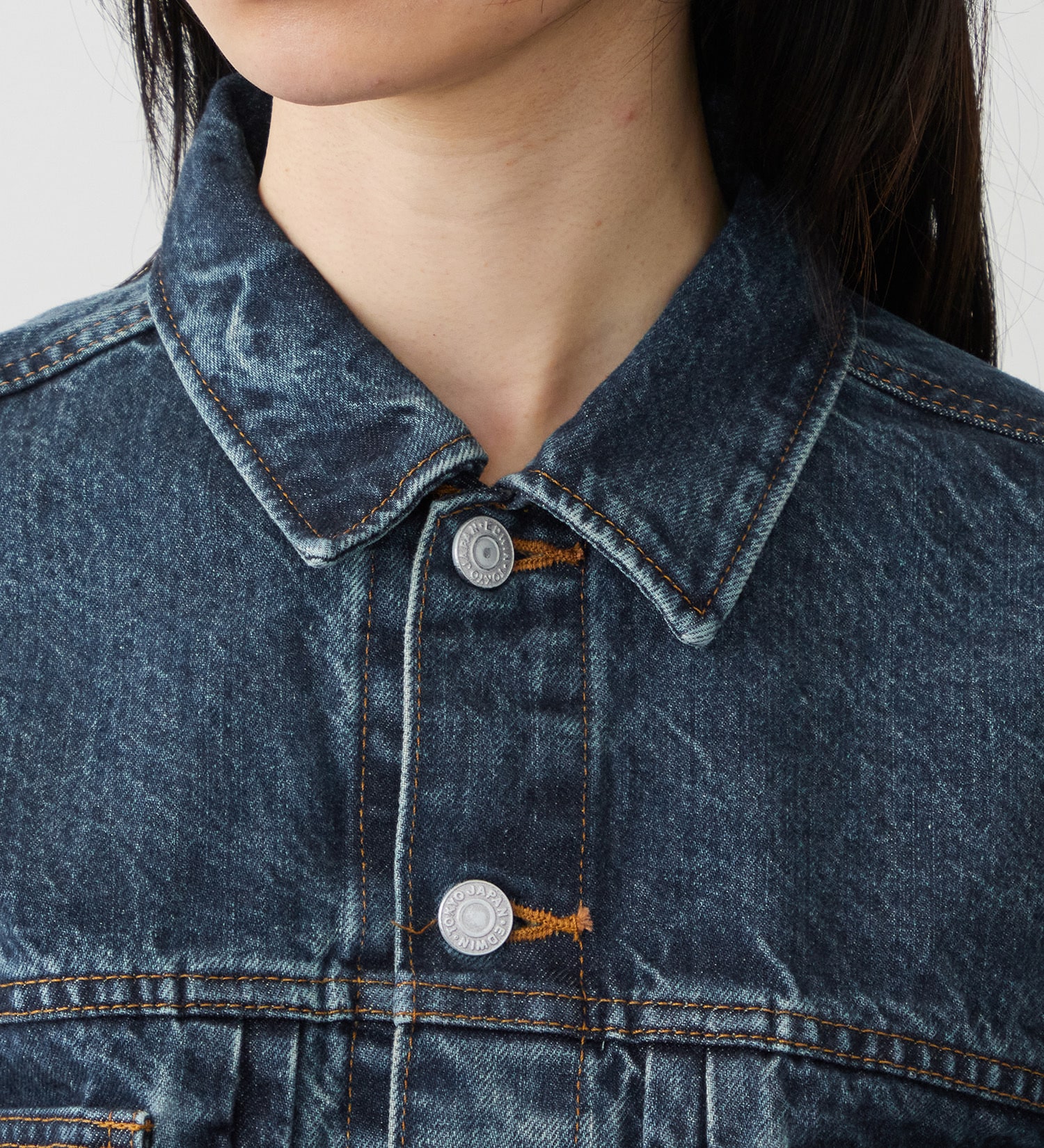 EDWIN(エドウイン)の【試着対象】503 ショートデニムジャケット Gジャン|ジャケット/アウター/デニムジャケット/レディース|濃色ブルー