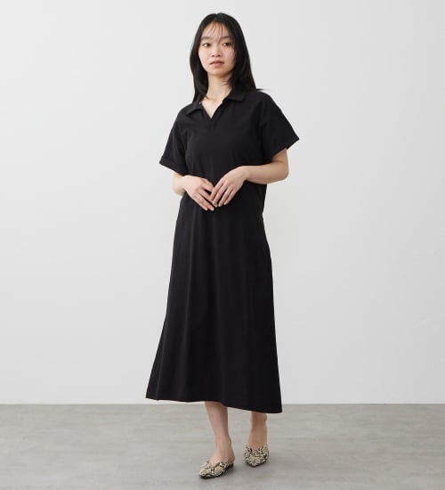 EDWIN(エドウイン)のEDWIN LADIES インディゴ ワンピース 半袖|ワンピース/ワンピース/レディース|ブラック