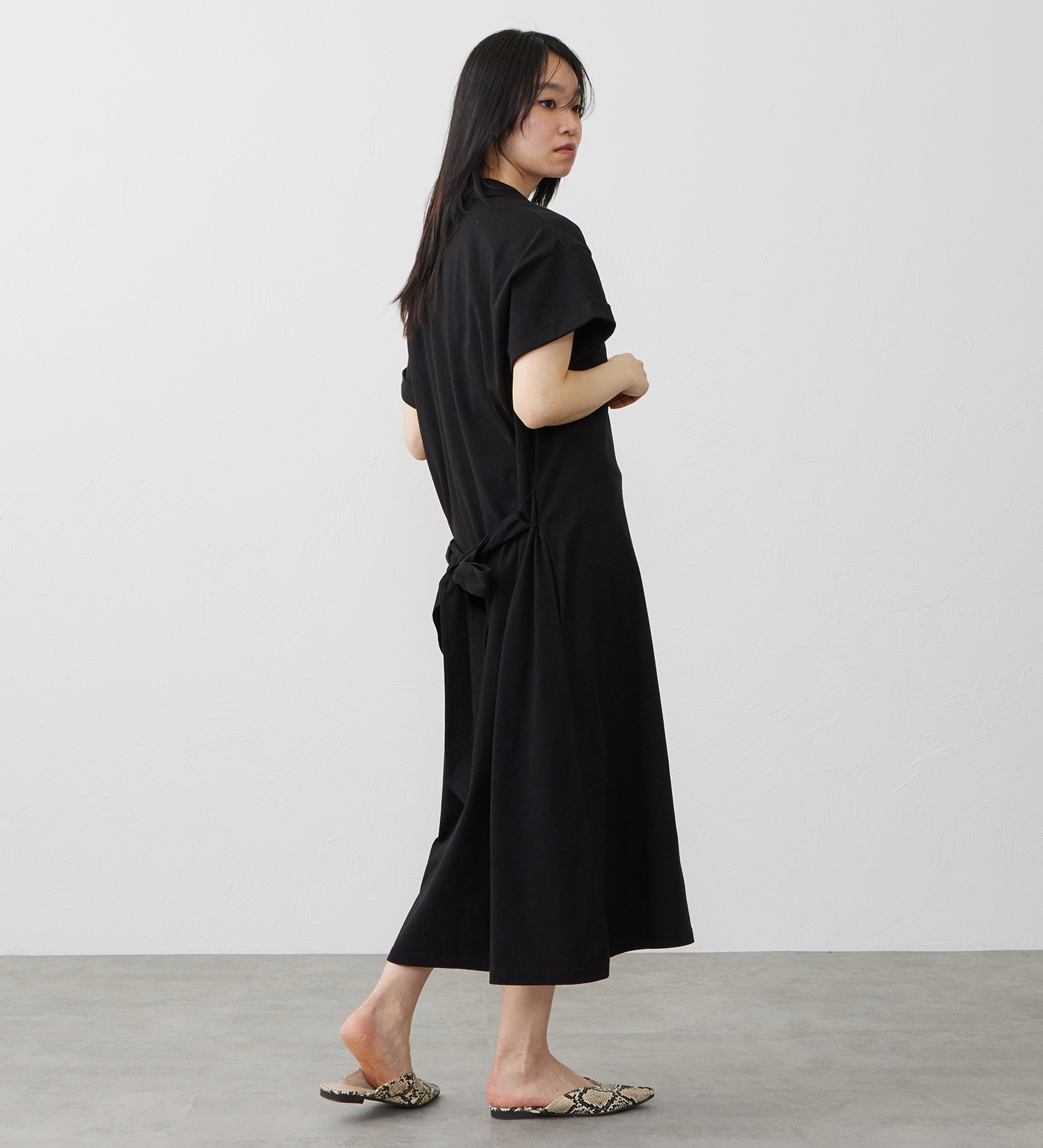 EDWIN(エドウイン)のEDWIN LADIES インディゴ ワンピース 半袖|ワンピース/ワンピース/レディース|ブラック