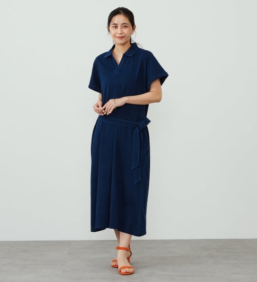 EDWIN(エドウイン)のEDWIN LADIES インディゴ ワンピース 半袖|ワンピース/ワンピース/レディース|中色ブルー