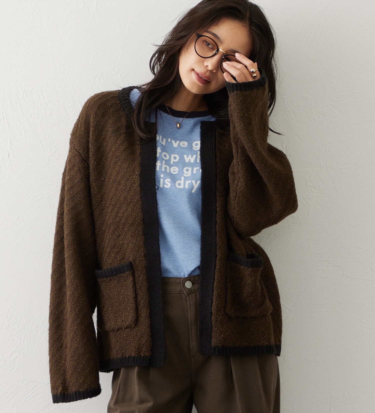 EDWIN(エドウイン)のEDWIN LADIES トッパーカーディガン|//レディース|オリーブ