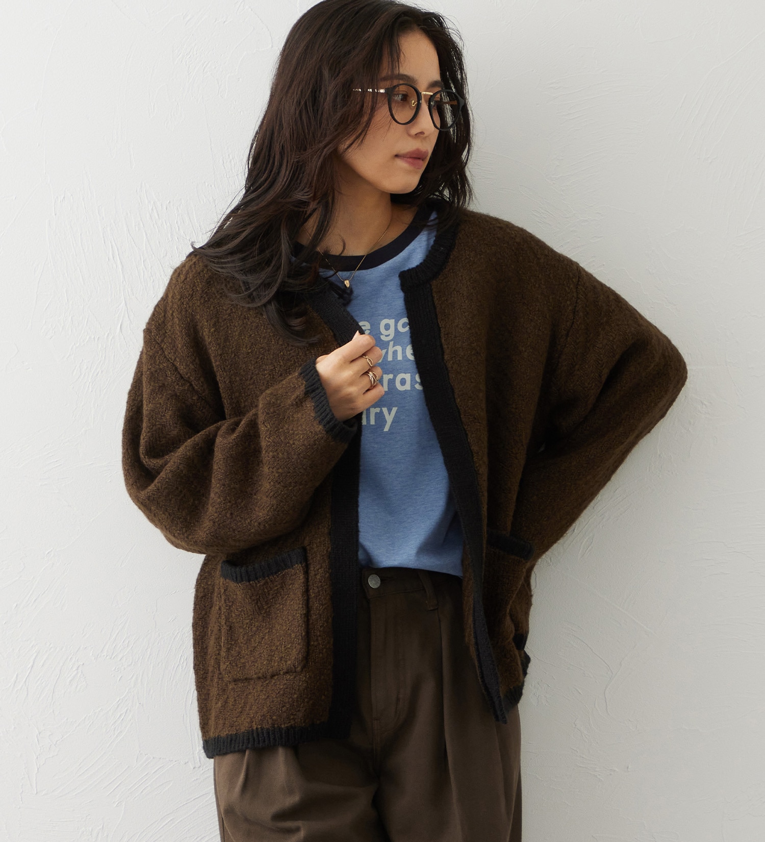 EDWIN(エドウイン)のEDWIN LADIES トッパーカーディガン|//レディース|オリーブ