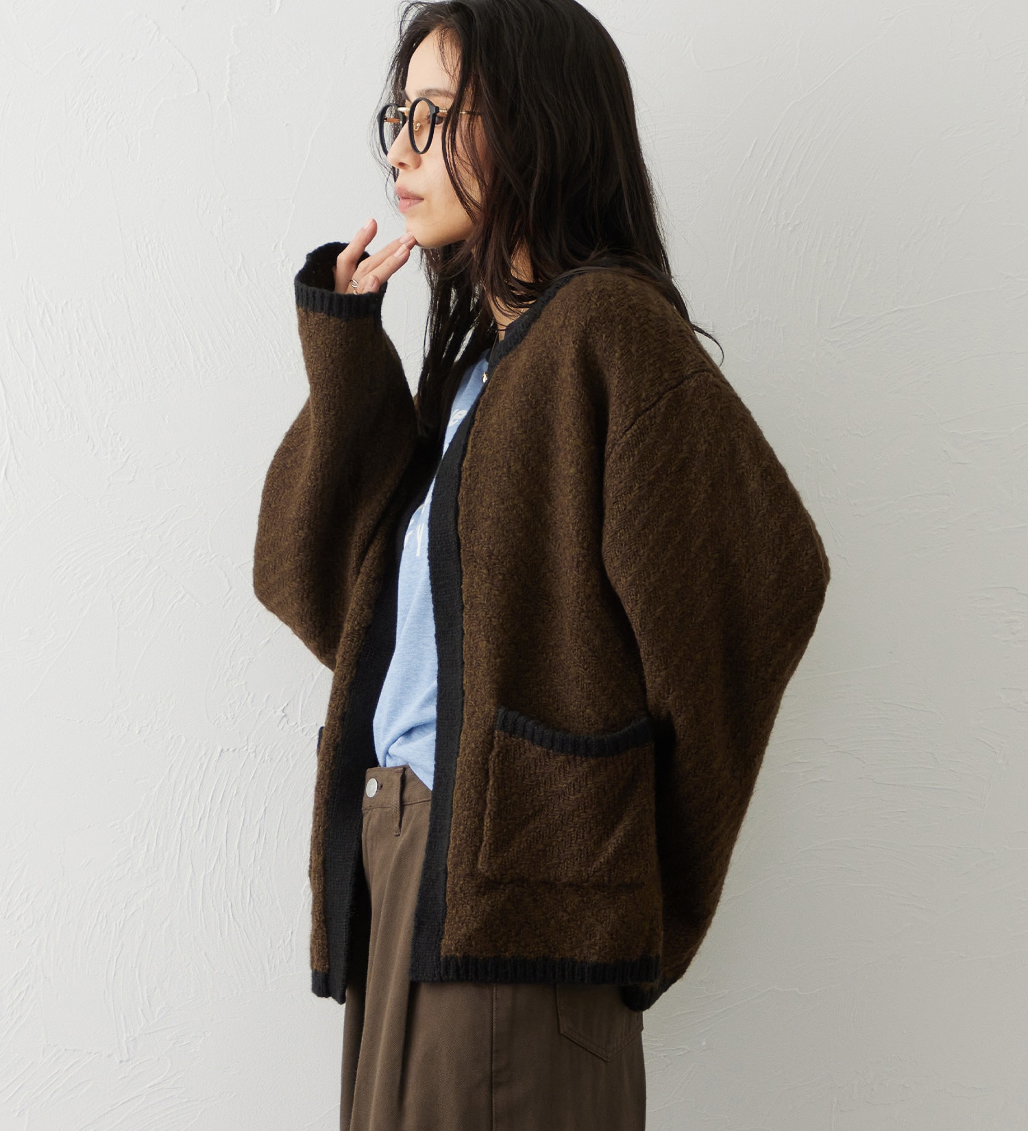 EDWIN(エドウイン)のEDWIN LADIES トッパーカーディガン|//レディース|オリーブ