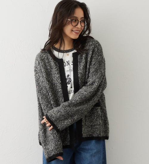 EDWIN(エドウイン)のEDWIN LADIES トッパーカーディガン|トップス//レディース|ダークグレー