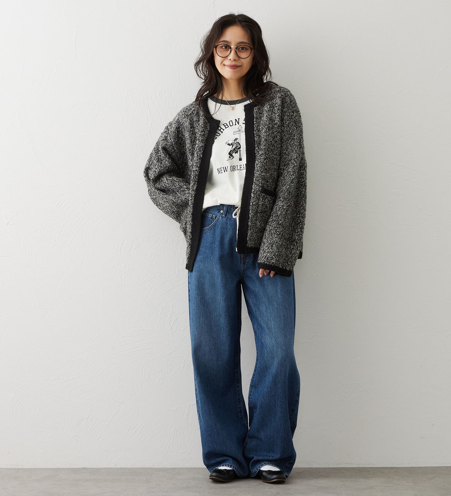 EDWIN(エドウイン)のEDWIN LADIES トッパーカーディガン|//レディース|ダークグレー
