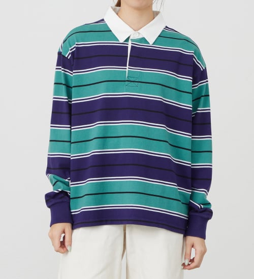 EDWIN LADIES ボーダーラガーシャツ【長袖Tシャツ】