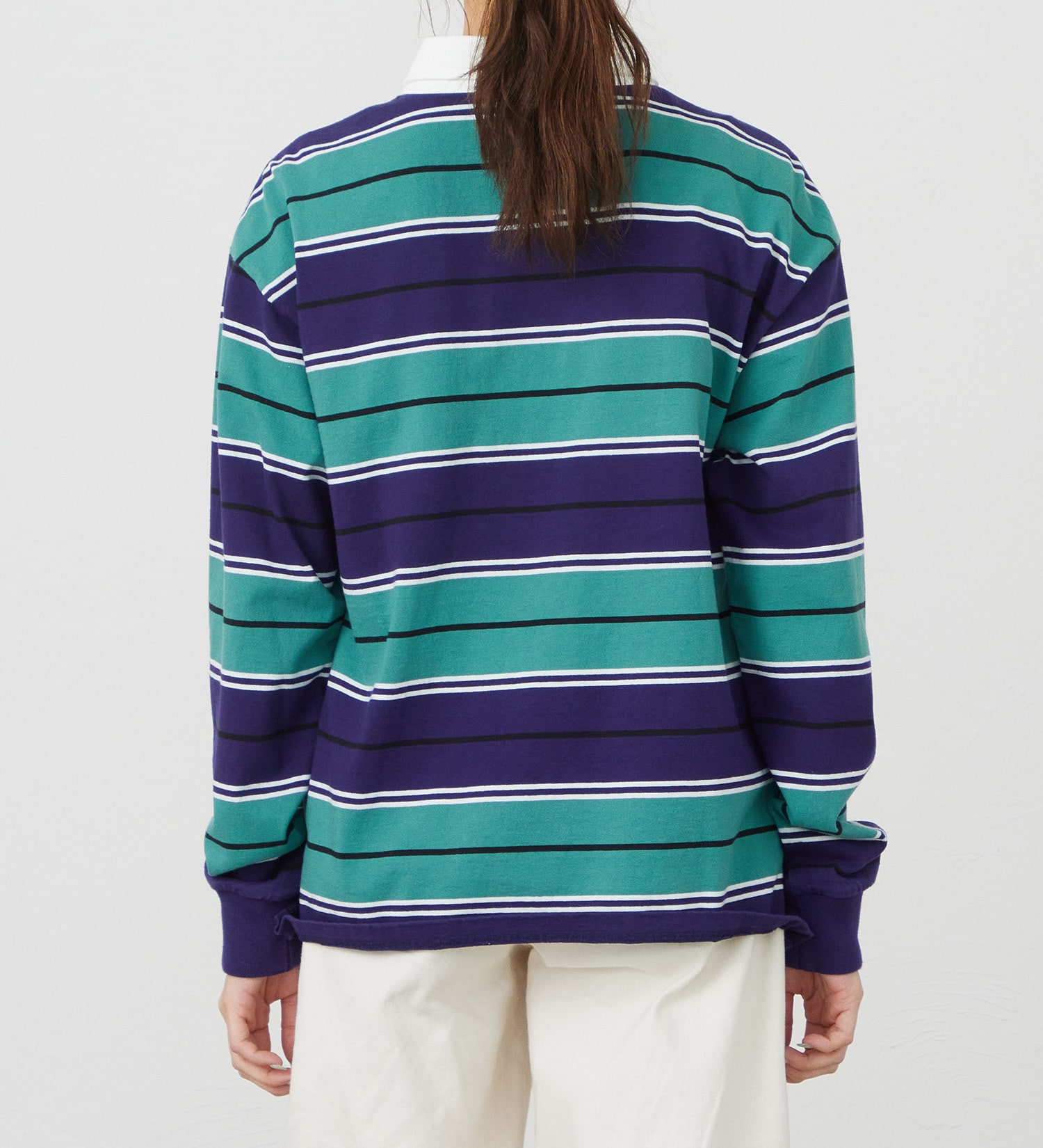 EDWIN(エドウイン)のEDWIN LADIES ボーダーラガーシャツ【長袖Tシャツ】|トップス/Tシャツ/カットソー/レディース|ネイビー