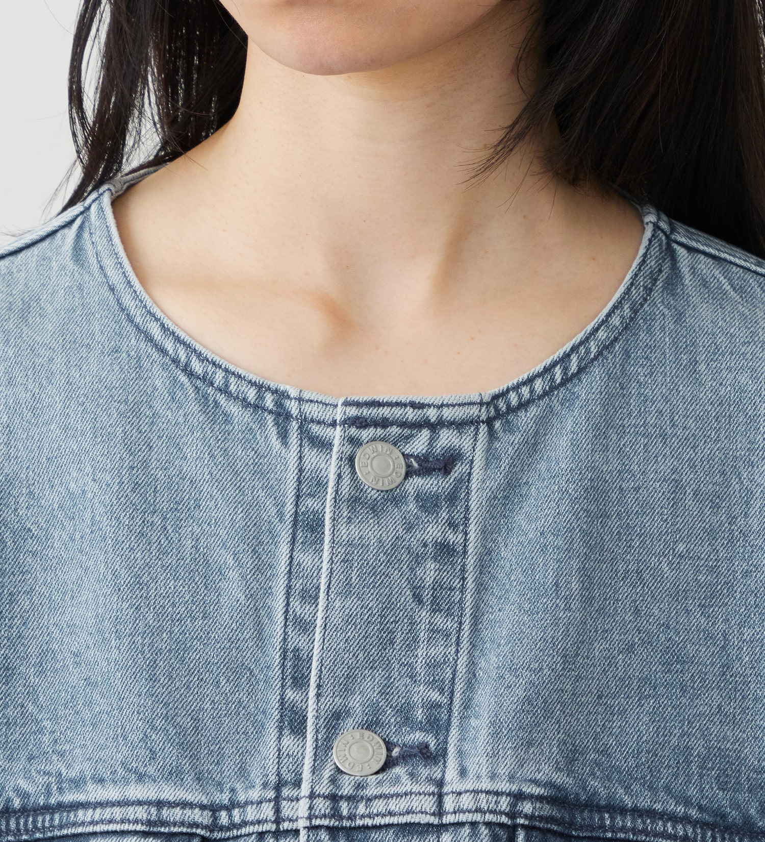 EDWIN(エドウイン)の【試着対象】ロールアップ デニムジャケット Gジャン|ジャケット/アウター/デニムジャケット/レディース|淡色ブルー