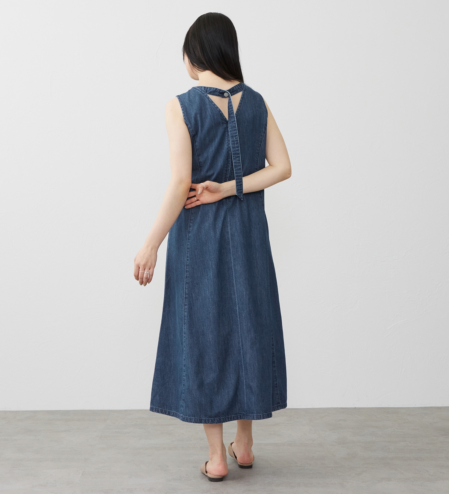 EDWIN(エドウイン)のライトオンス デニムワンピース セルビッジ|//レディース|中色ブルー