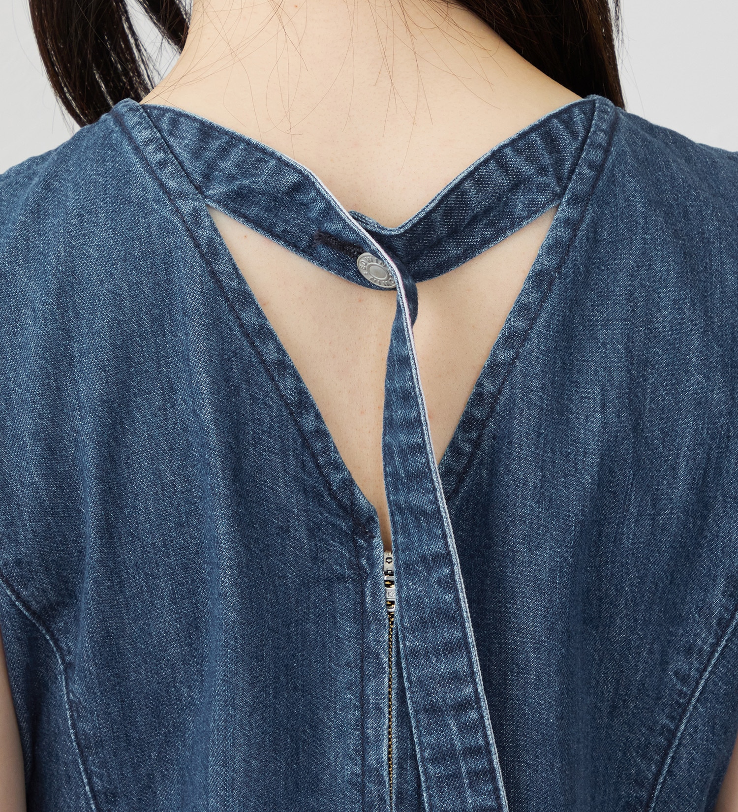 EDWIN(エドウイン)のライトオンス デニムワンピース セルビッジ|//レディース|中色ブルー